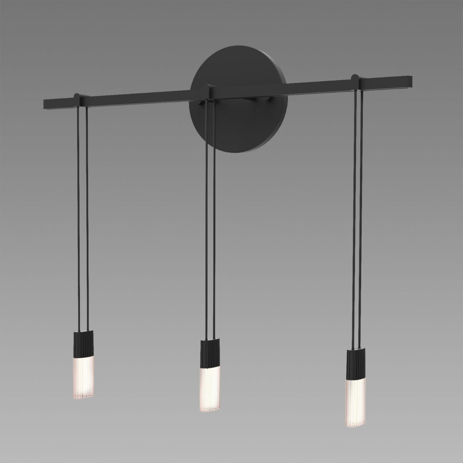 Sonneman Suspenders Satin Black S1M18K-JFXXXX12-RP01 Wall Sconce