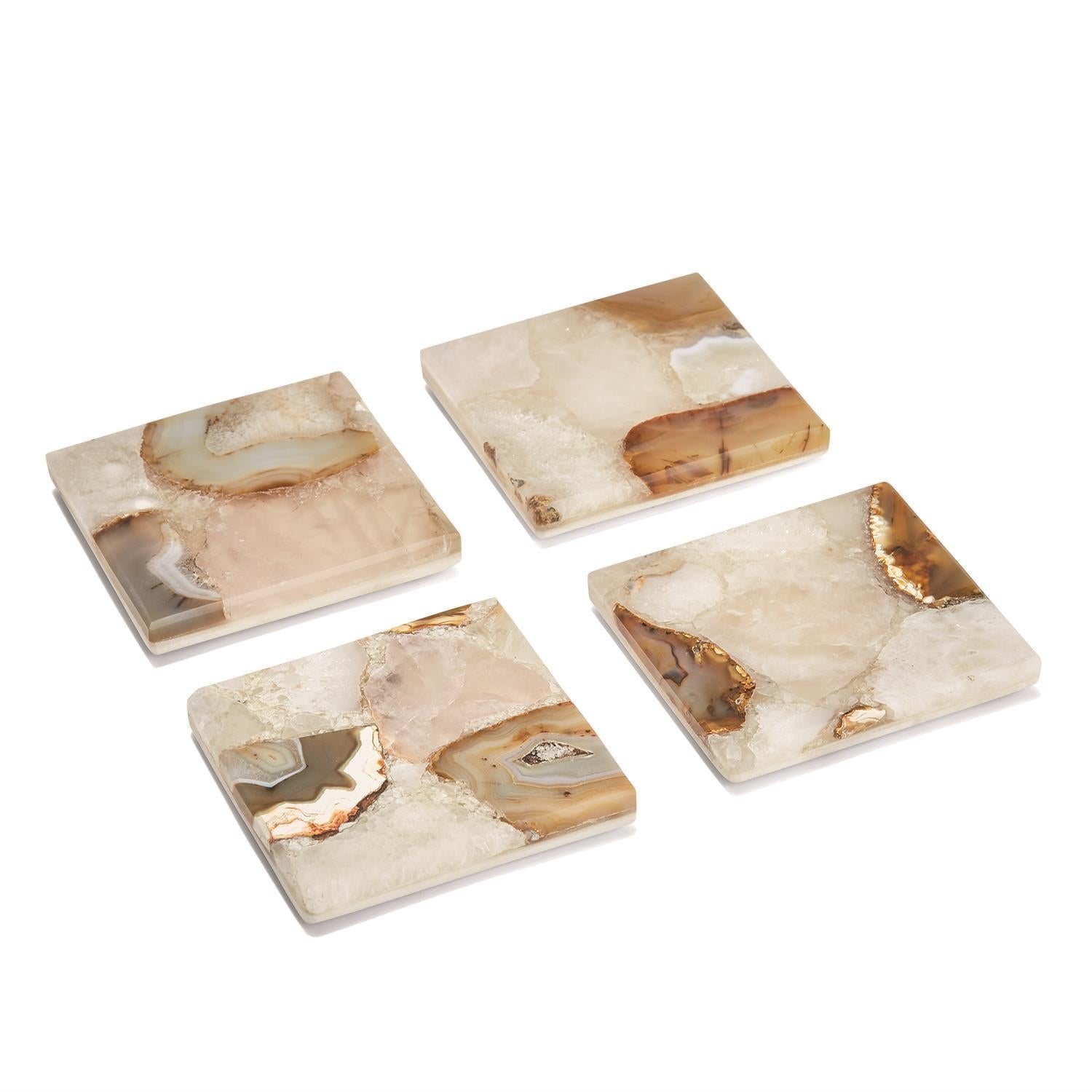 Agate Coaster Set of 4