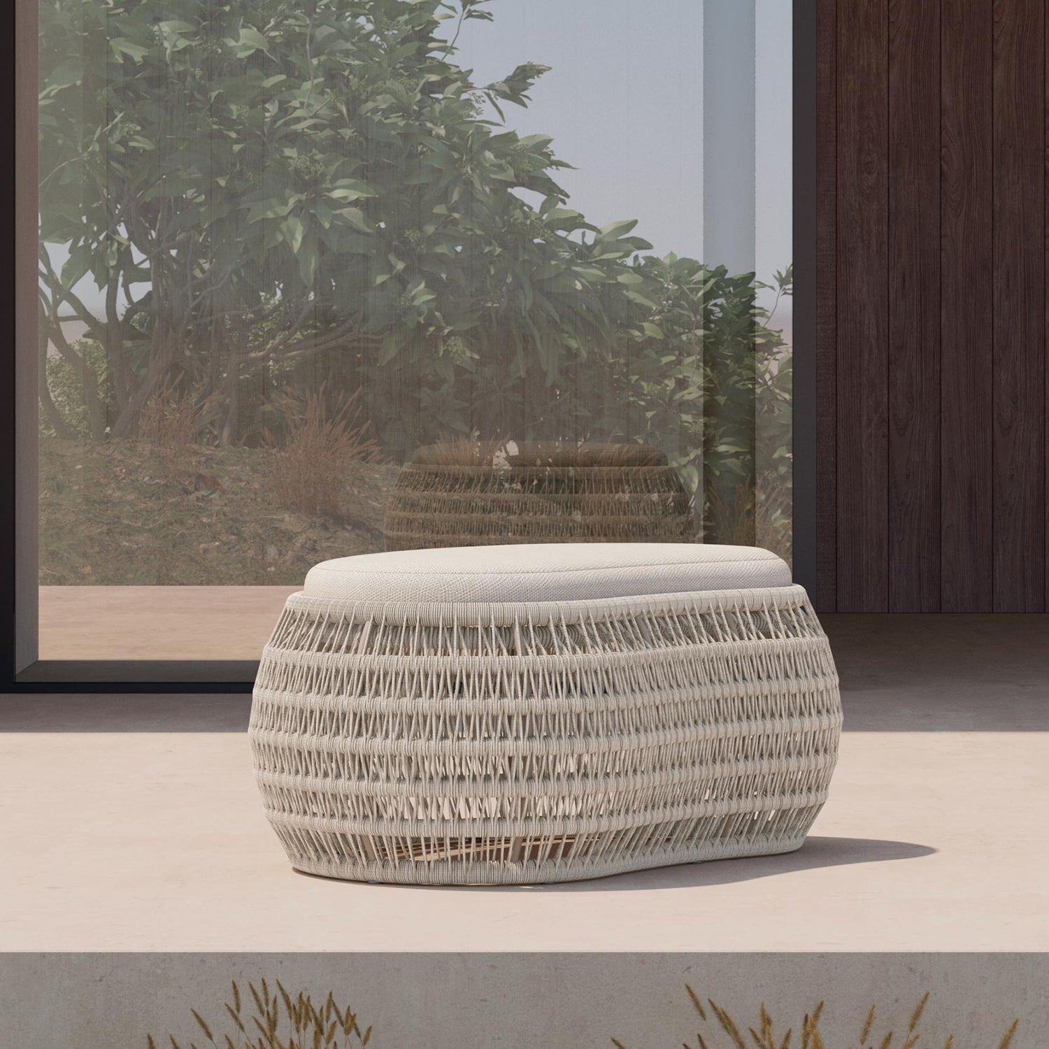 Azzurro Living Sicily Outdoor Ottoman/Coffee Table