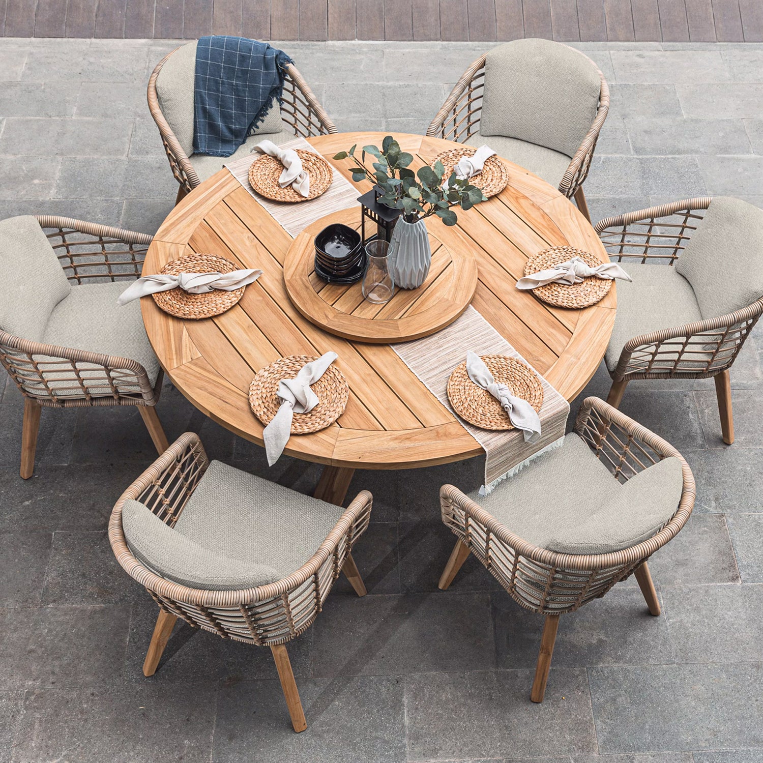 Azzurro Living Sicily Round Outdoor Dining Table