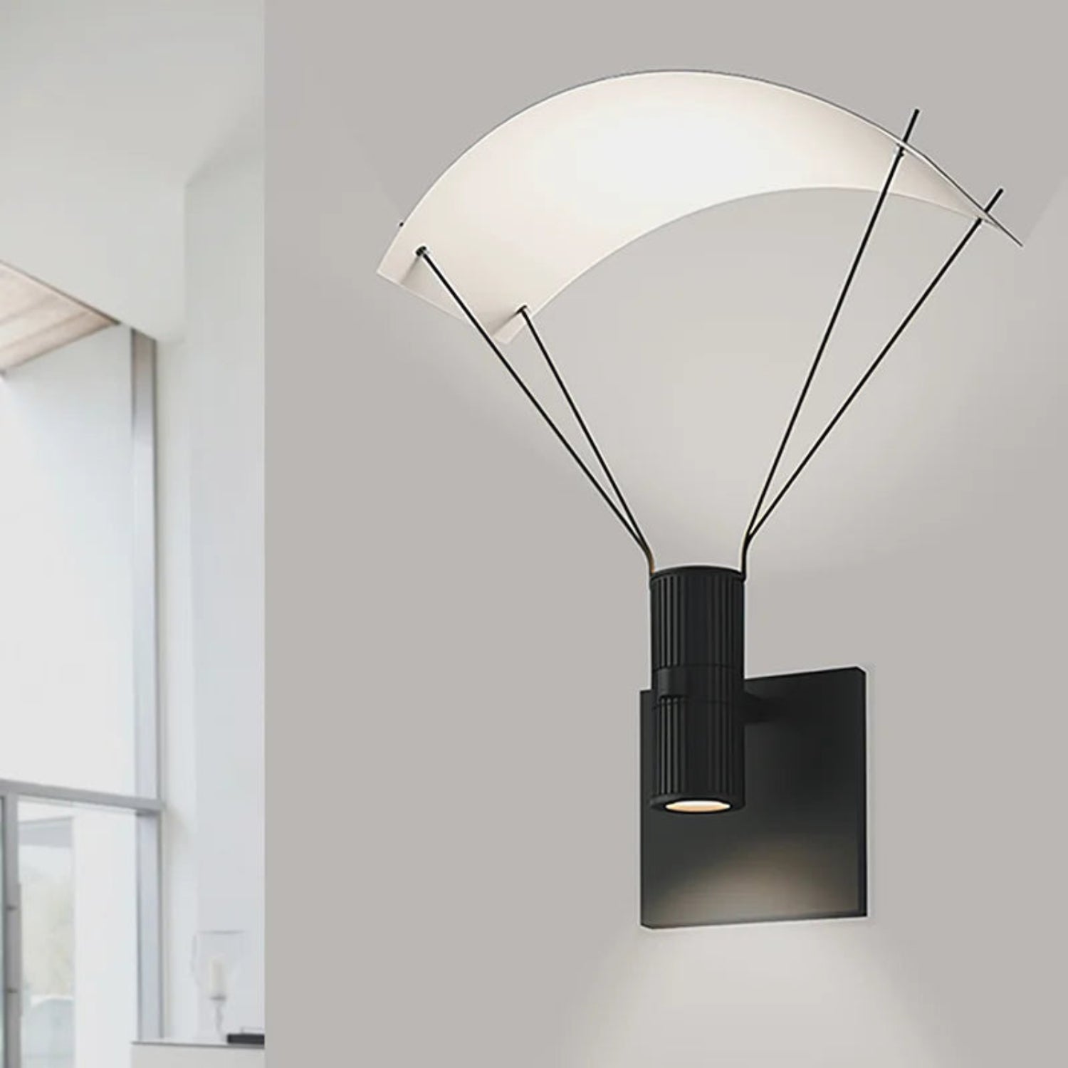 Sonneman Suspenders Satin Black SLS0211 Wall Sconce