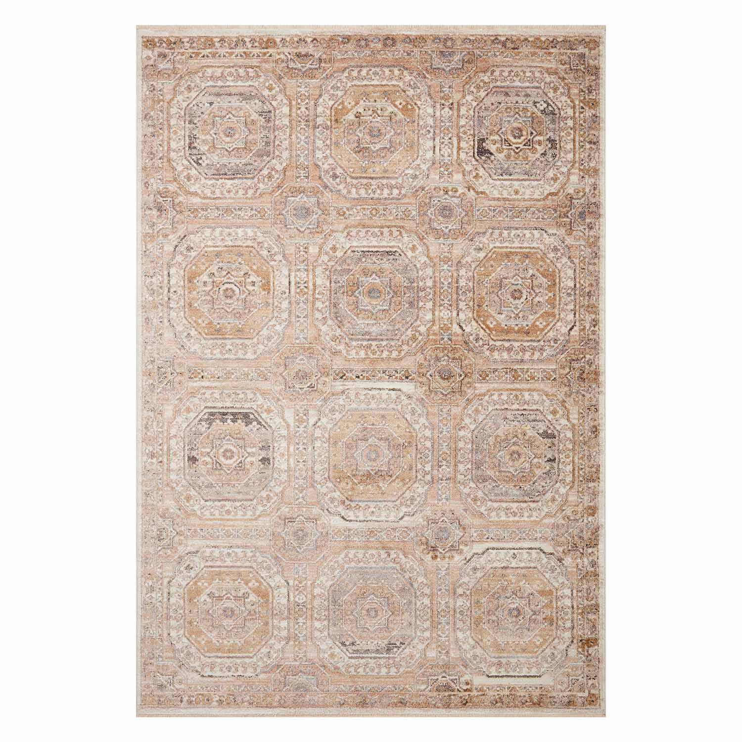 Loloi Sonnet Apricot/Multi Power Loomed Rug