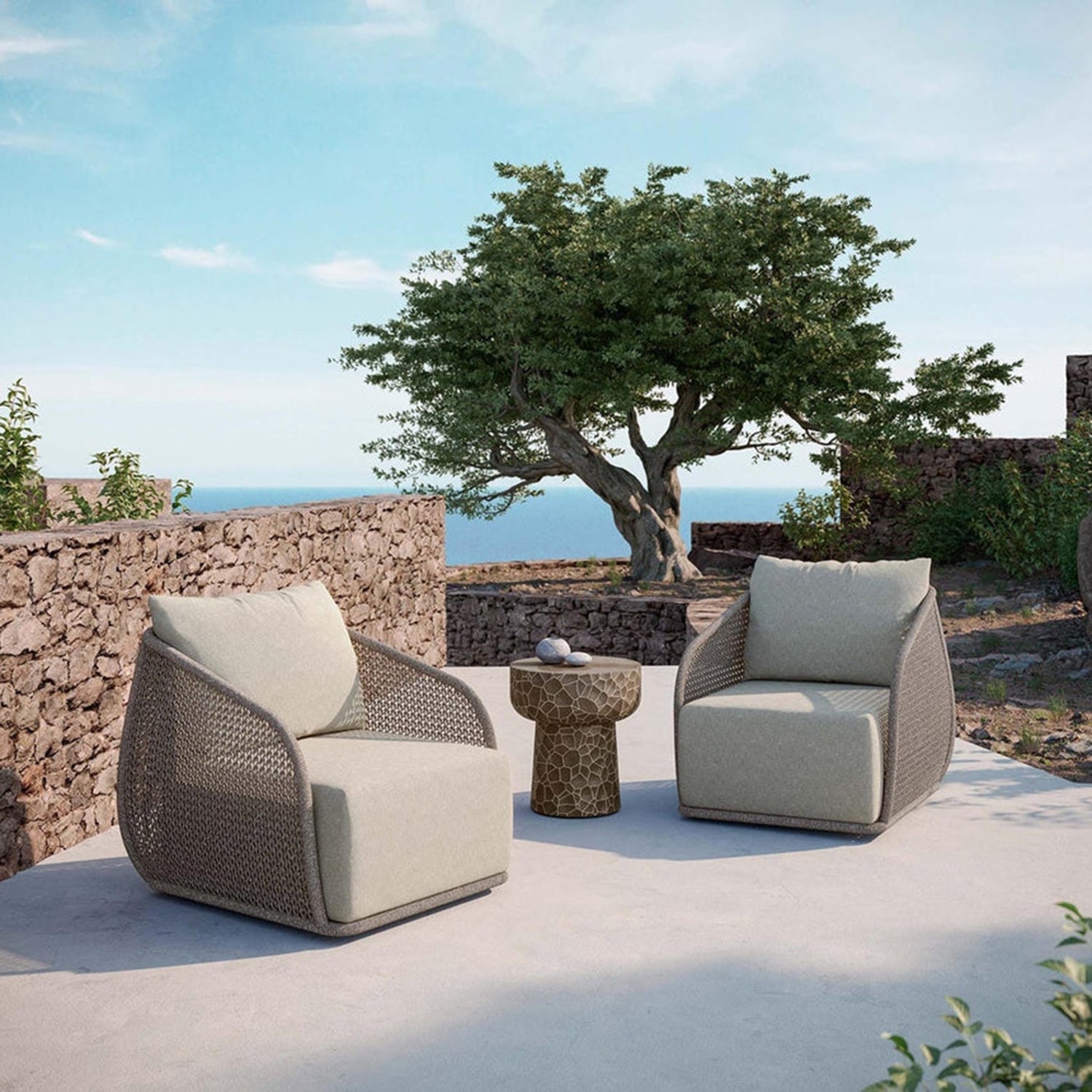 Azzuro Living Sorrento Swirl Club Chair