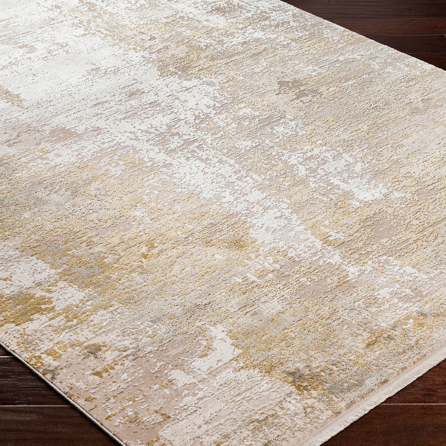 Surya Solar Mustard Machine Woven Rug