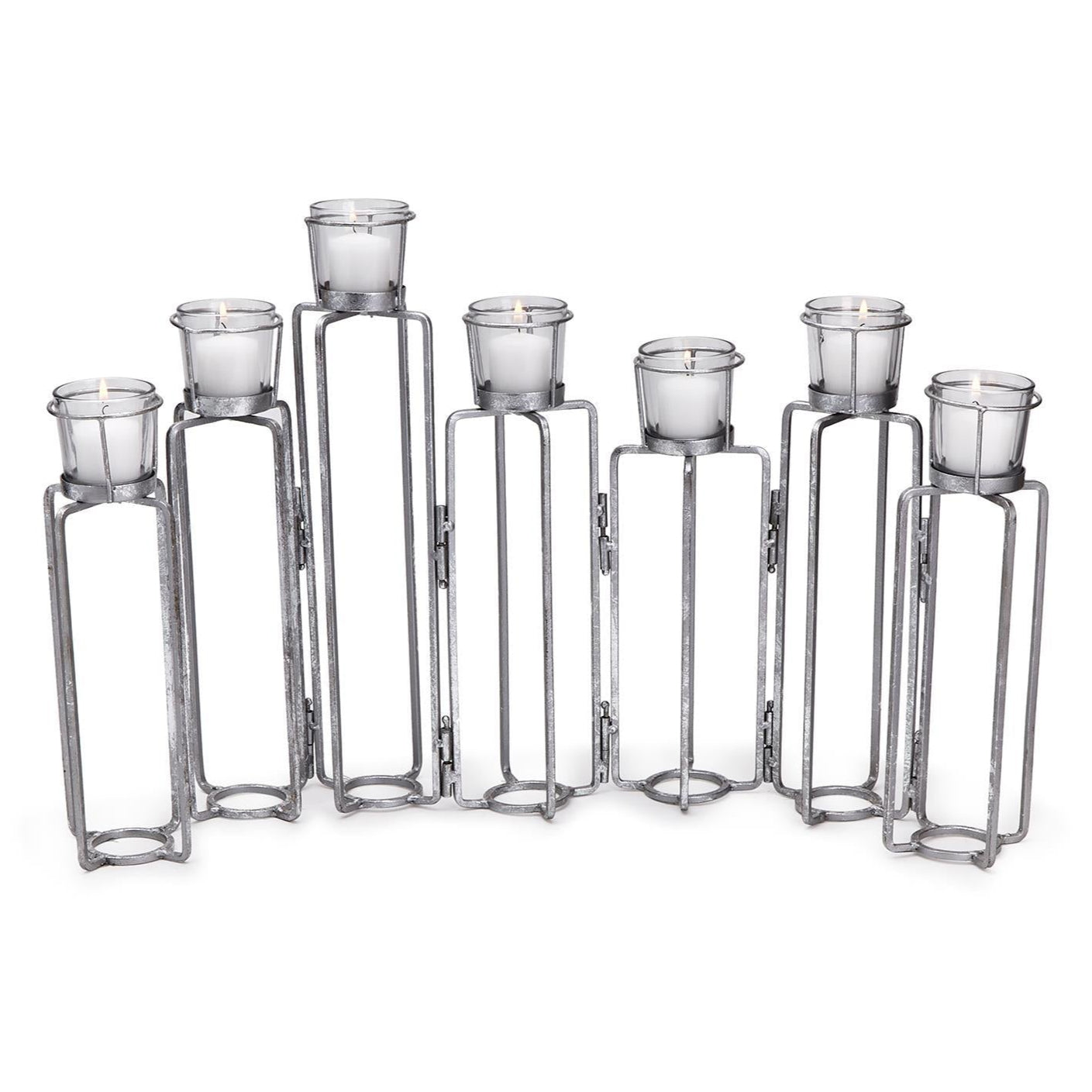 Silver Serpentine Candleholder