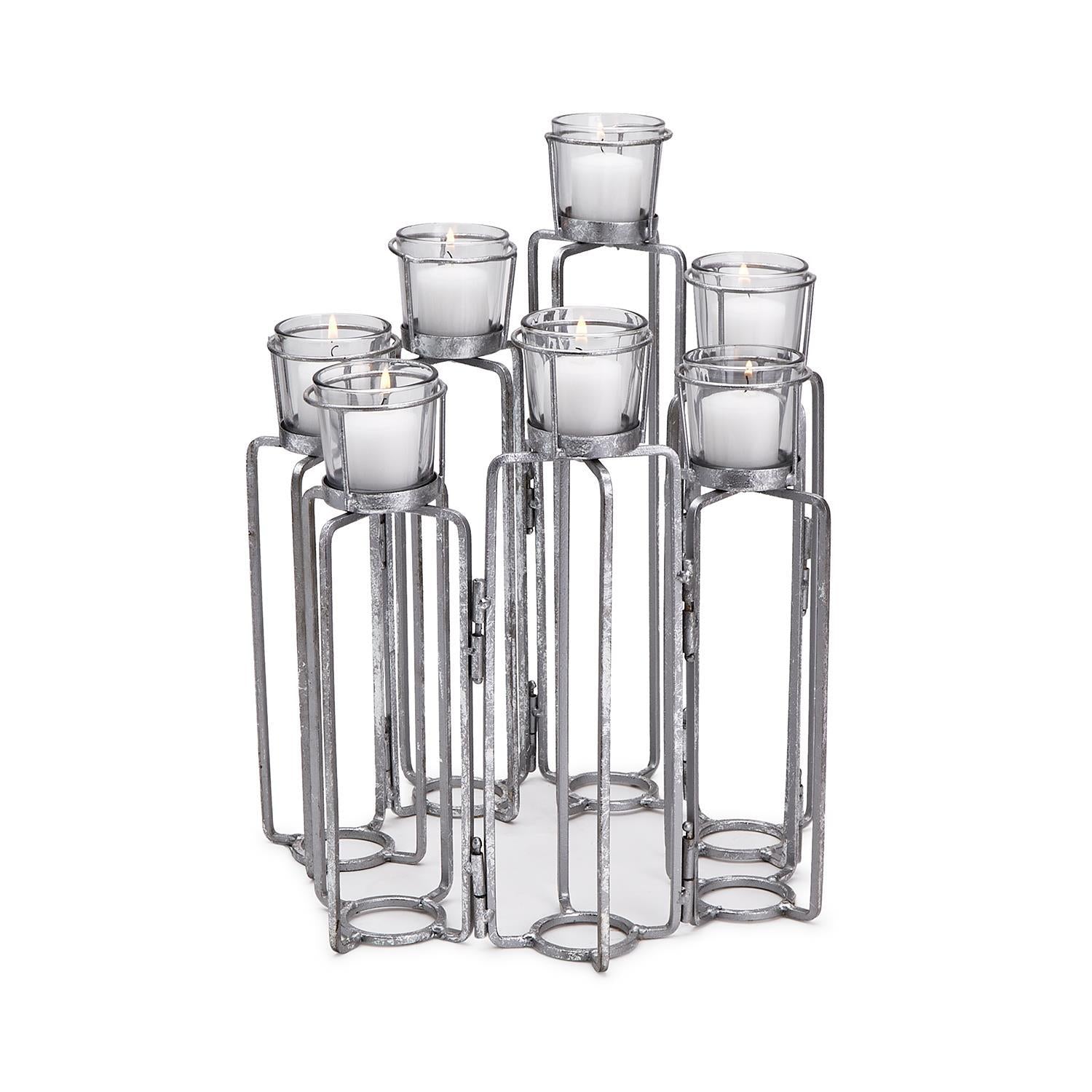 Silver Serpentine Candleholder