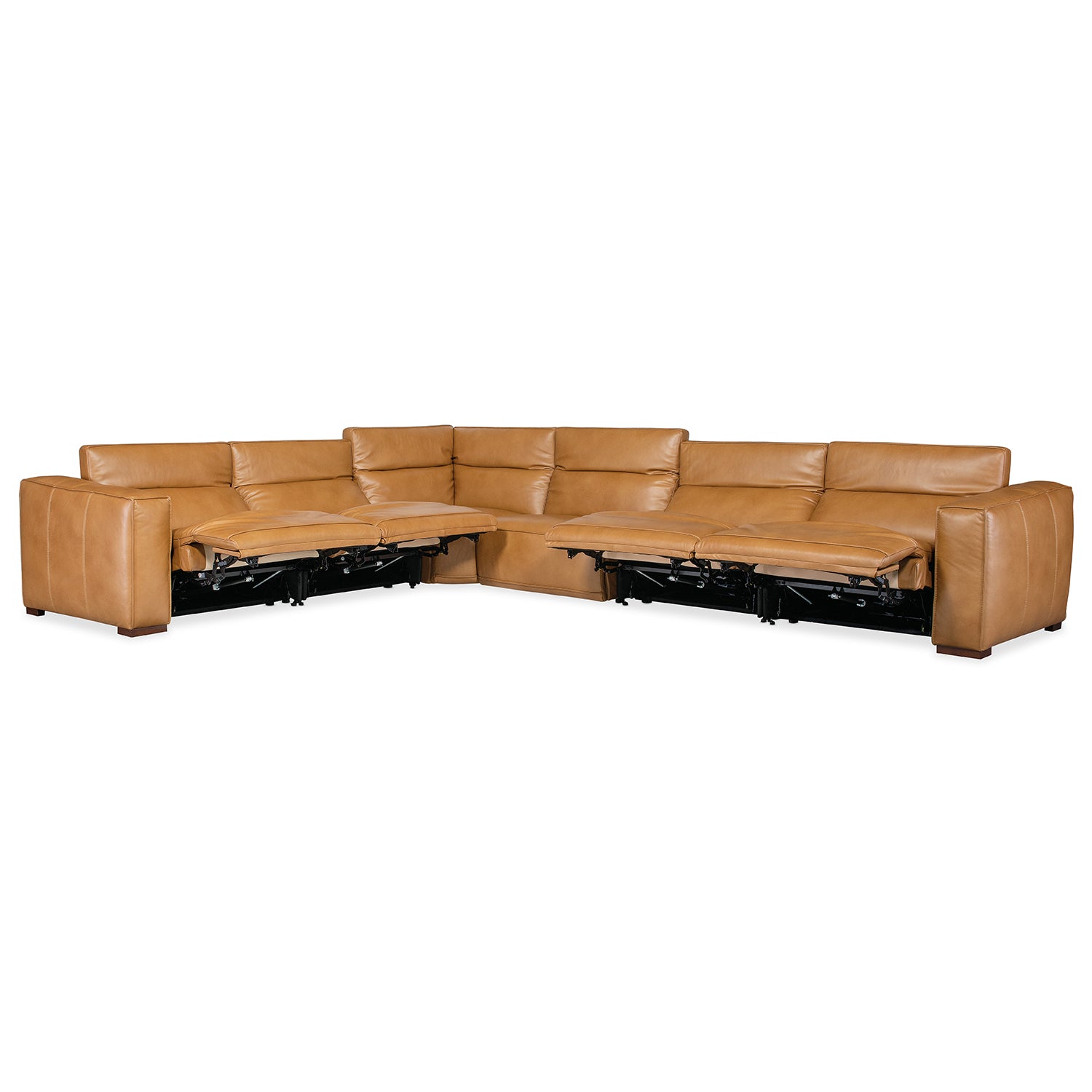 Hooker Furniture Fresco 6 Seat Sectional Power Recline & Power Headrest