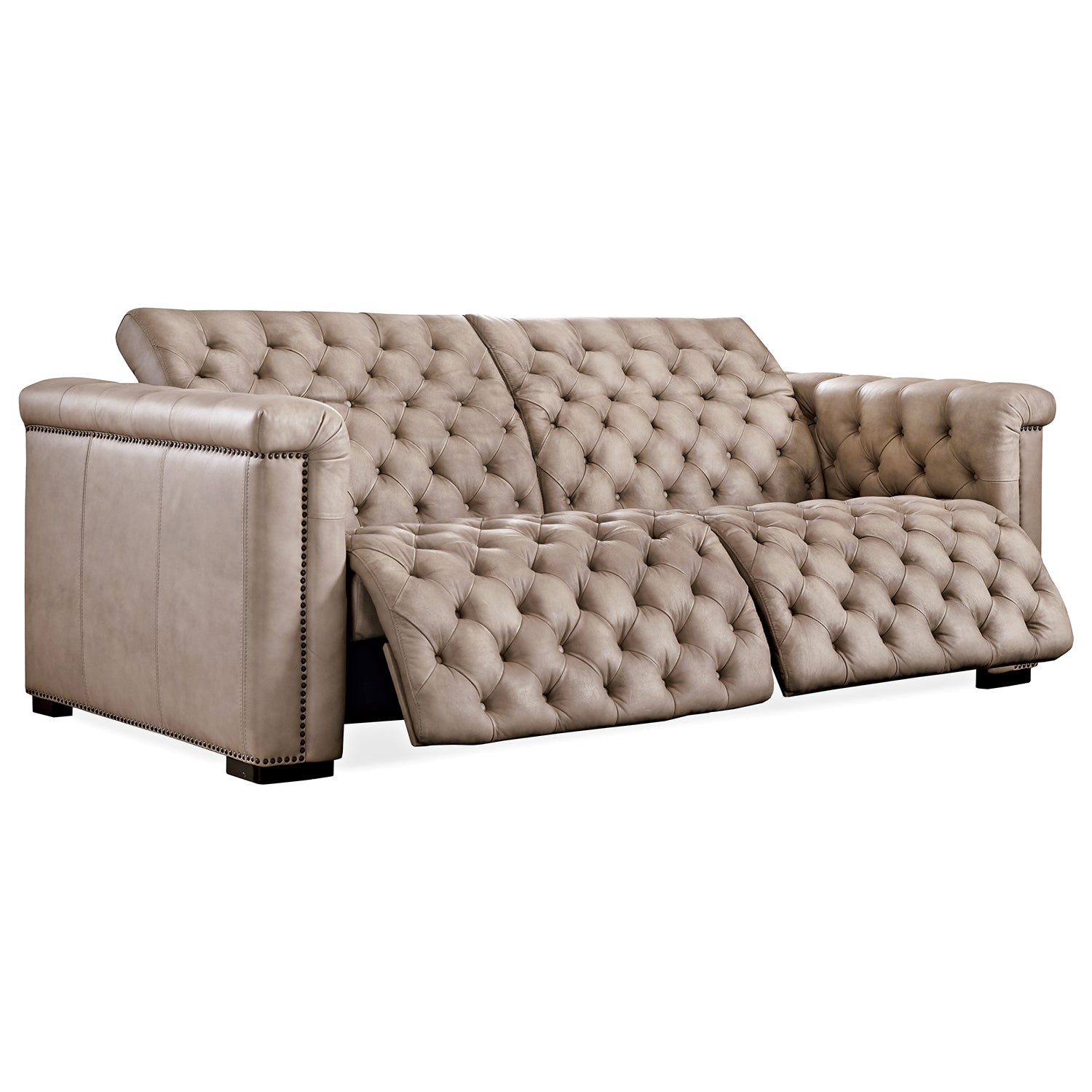 Hooker Furniture Savion 2 over 2 Sofa with Power Recline & Power Headrest