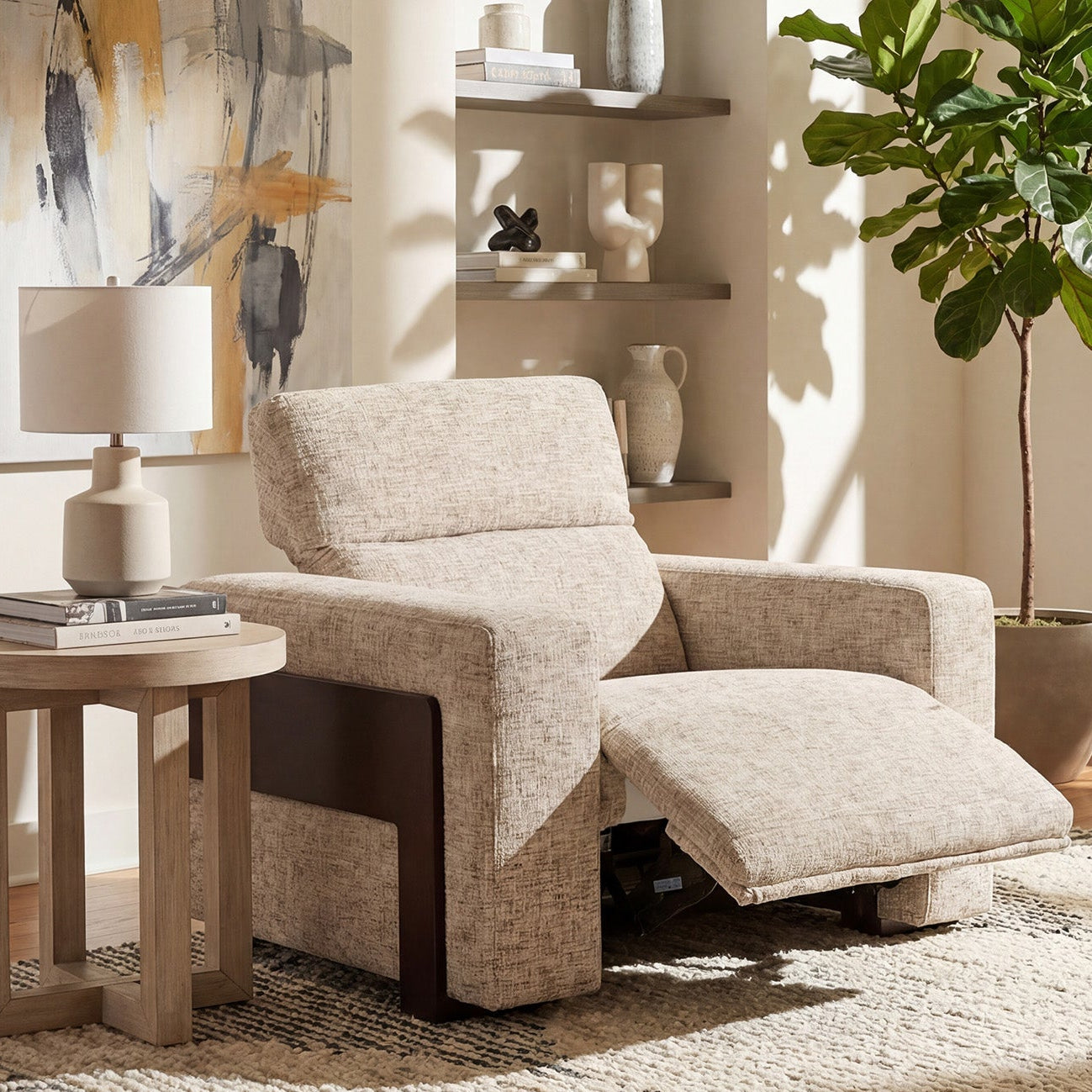 Hooker Furniture Atlas Power Recliner with Power Headrest