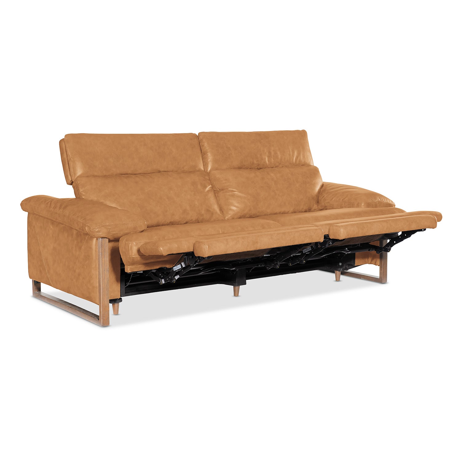 Hooker Furniture Jericho Dallas Toffee Power Sofa with Power Headrest