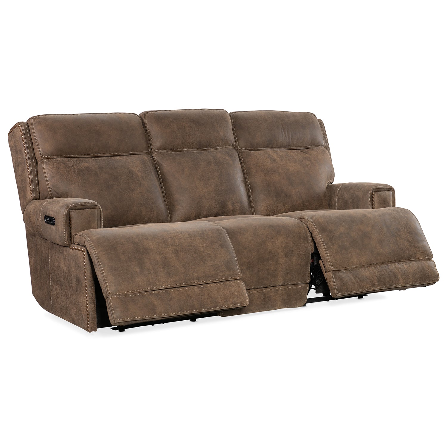 Hooker Furniture Wheeler Sofa with Power Recline