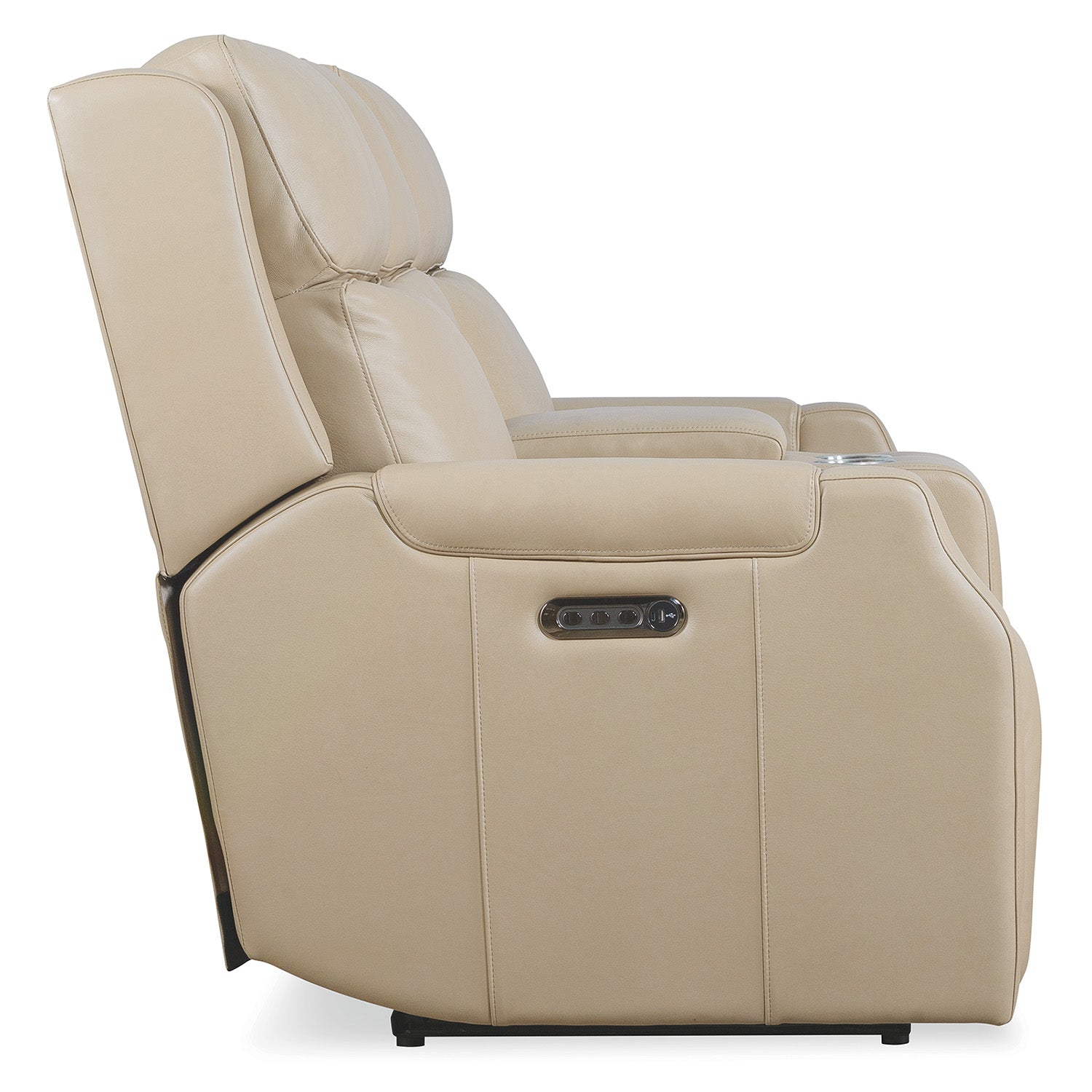 Hooker Furniture Nelson Beige Zero Gravity Loveseat with Power Headrests and Lumbar