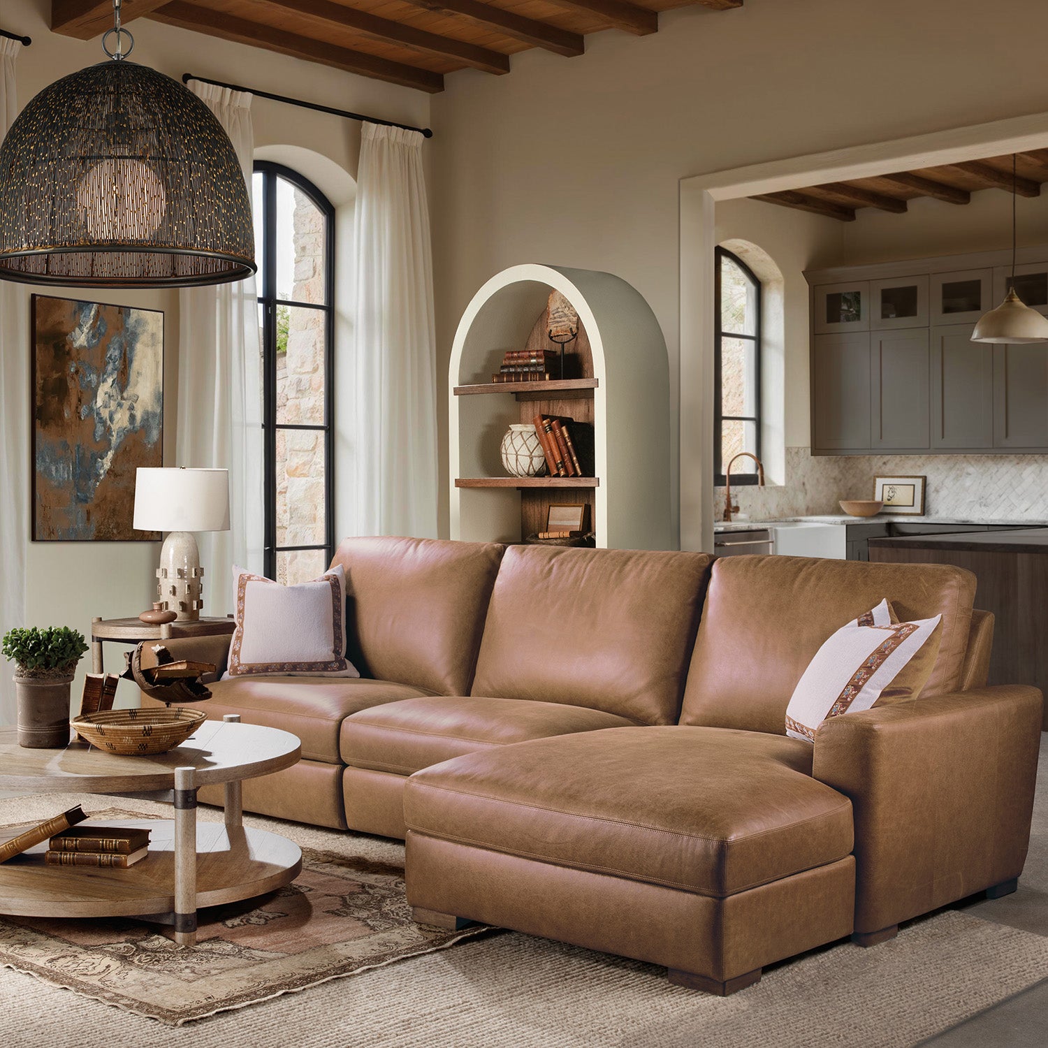 Hooker Furniture Optimus Three-Seat Sectional Sofa