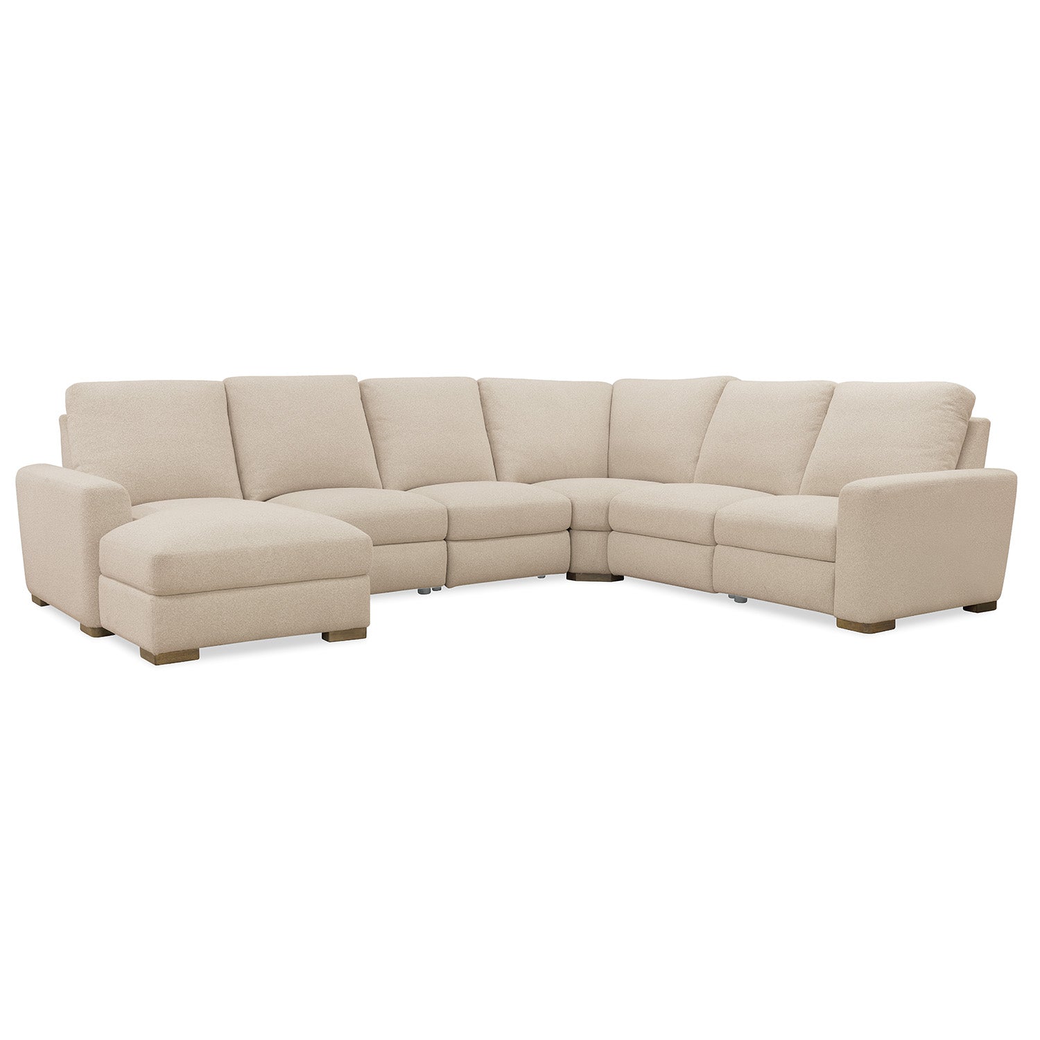 Hooker Furniture Optimus Matera Pearl Five-Seat Sectional Sofa