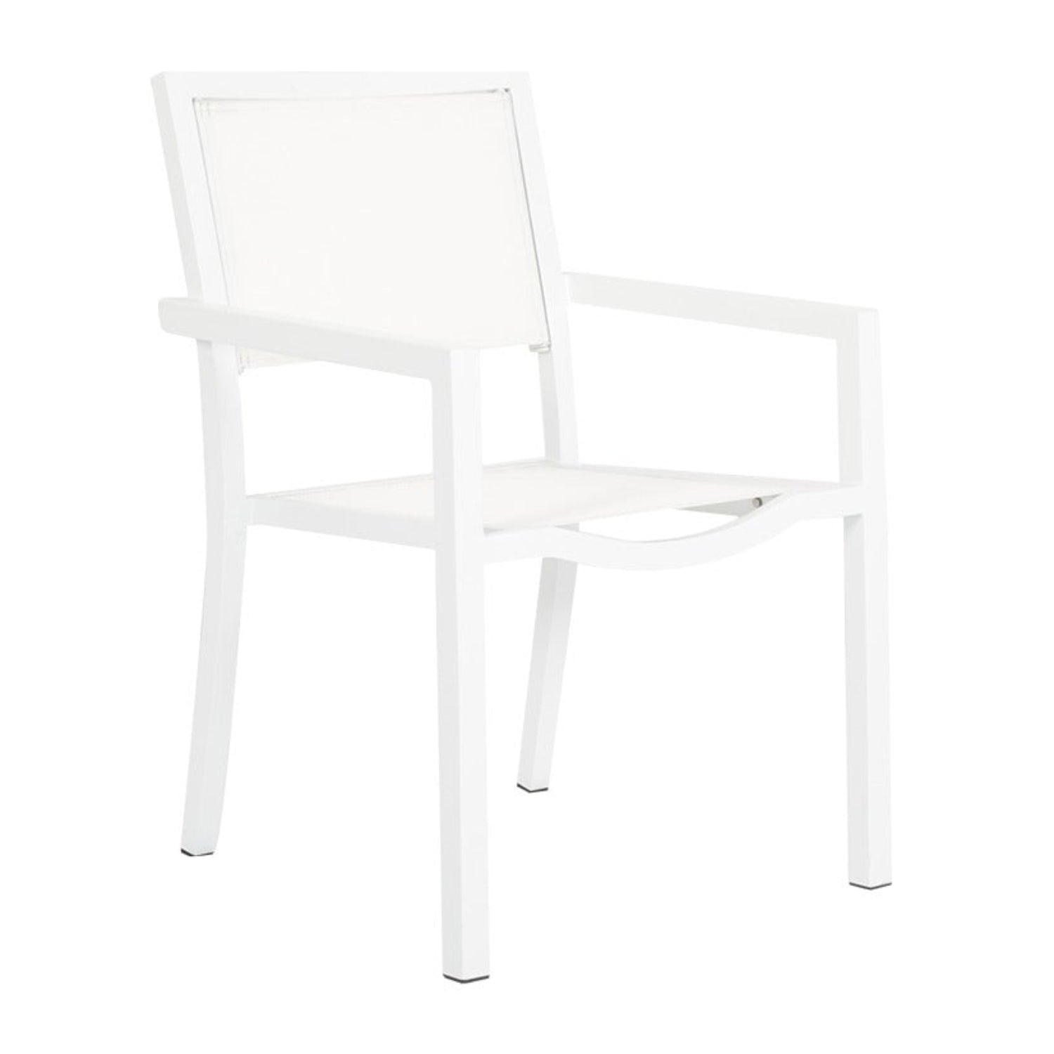 Sunset West Naples Outdoor Stackable Sling Dining Chair Set of 2