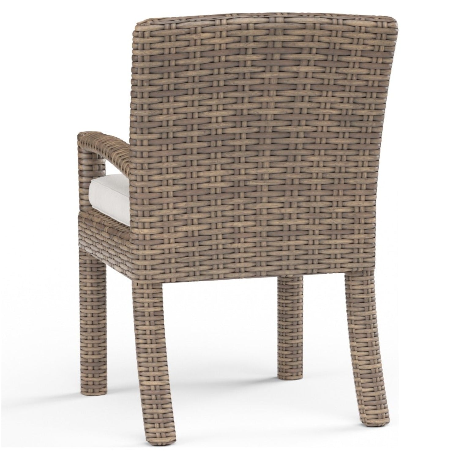 Sunset West Havana Canvas Flax w/Self Welt Outdoor Dining Chair Set of 2