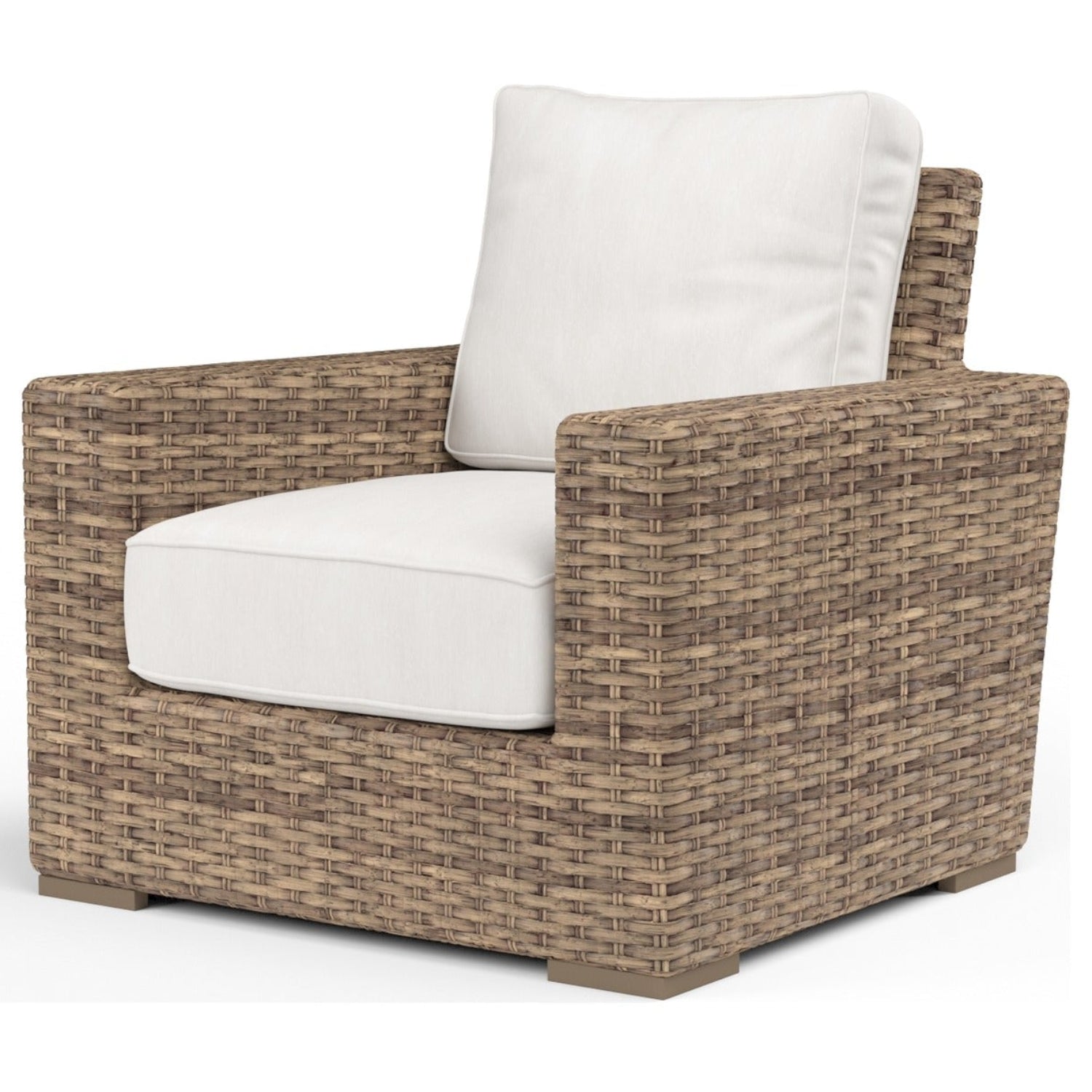 Sunset West Havana Canvas Flax w/Self Welt Outdoor Club Chair