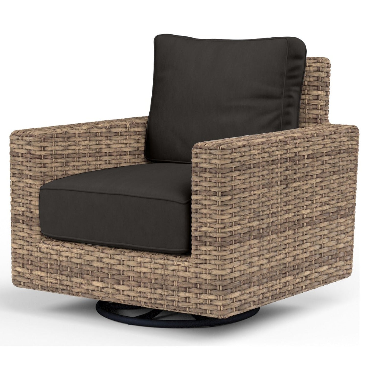 Sunset West Havana Spectrum Carbon w/Self Welt Outdoor Swivel Club Rocker