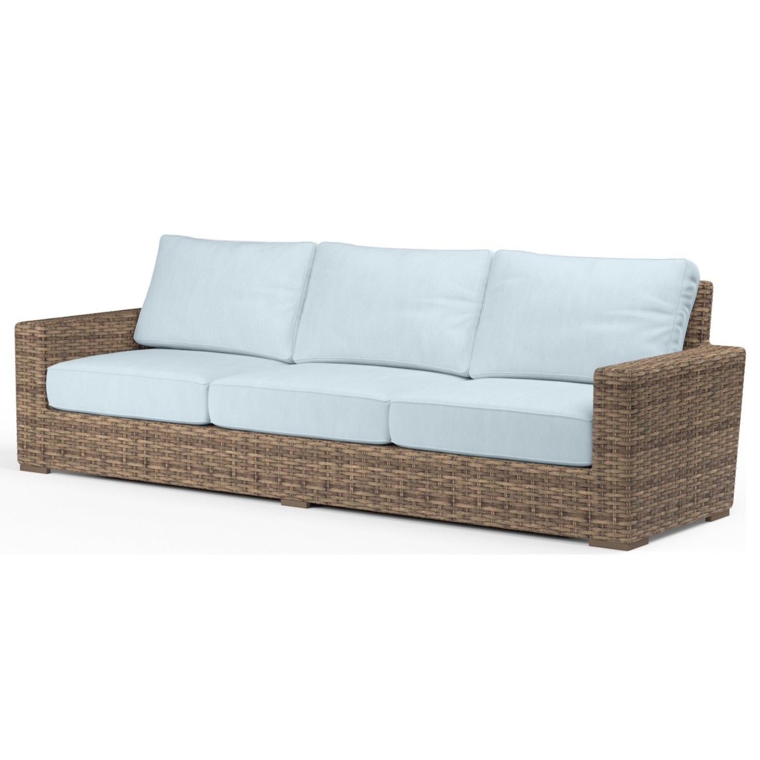 Sunset West Havana Canvas Skyline w/Self Welt Outdoor Sofa