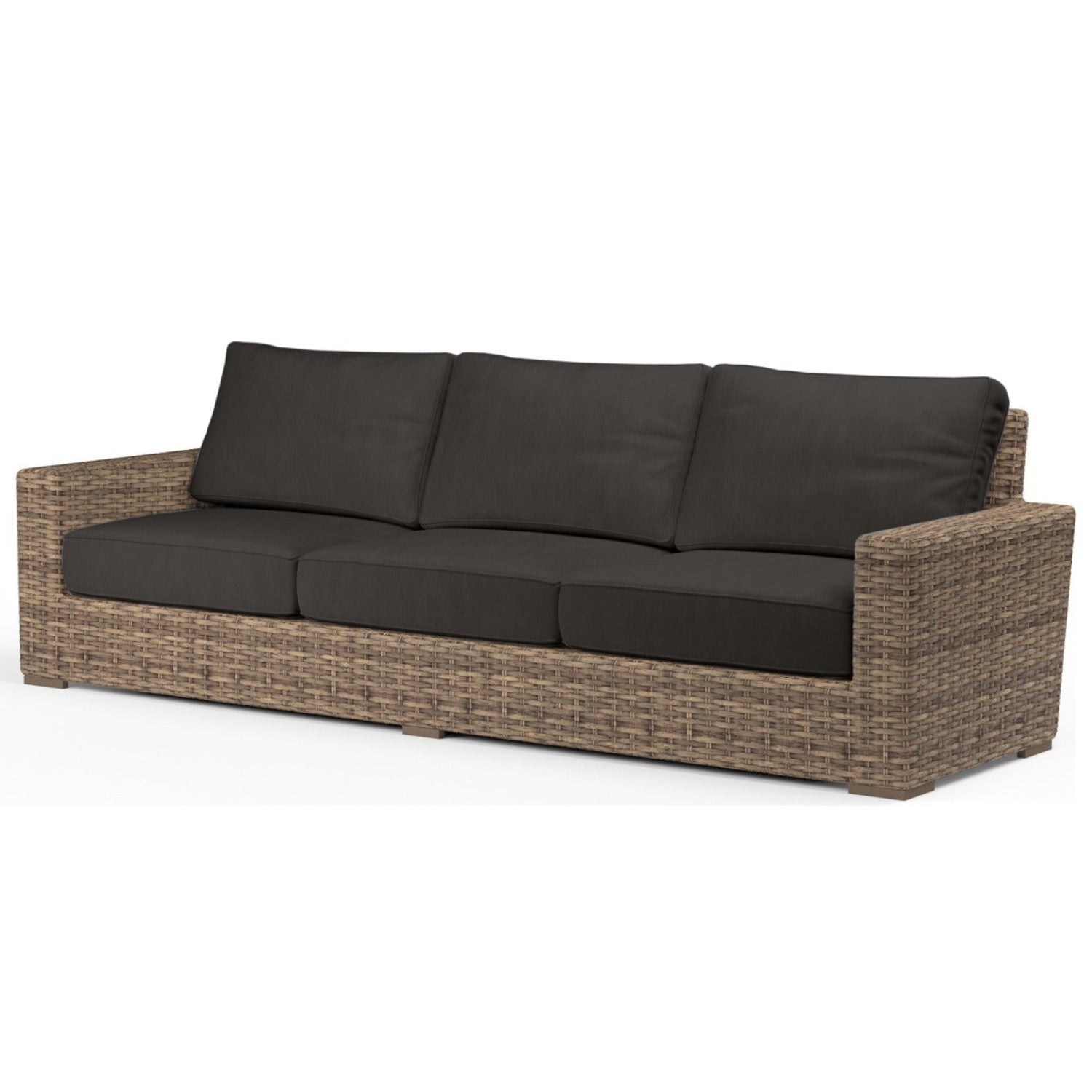 Sunset West Havana Spectrum Carbon w/Self Welt Outdoor Sofa