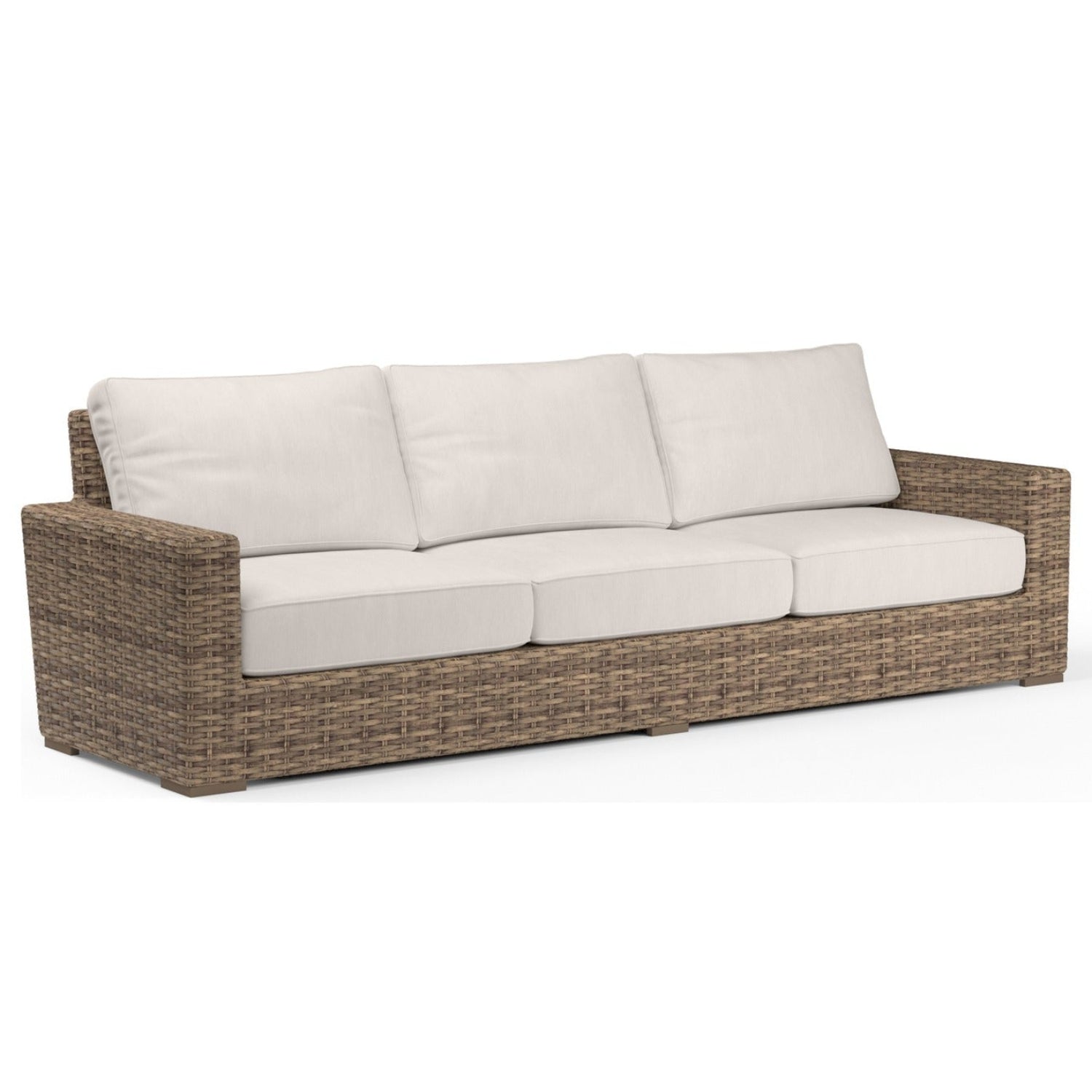 Sunset West Havana Canvas Natural w/Self Welt Outdoor Sofa