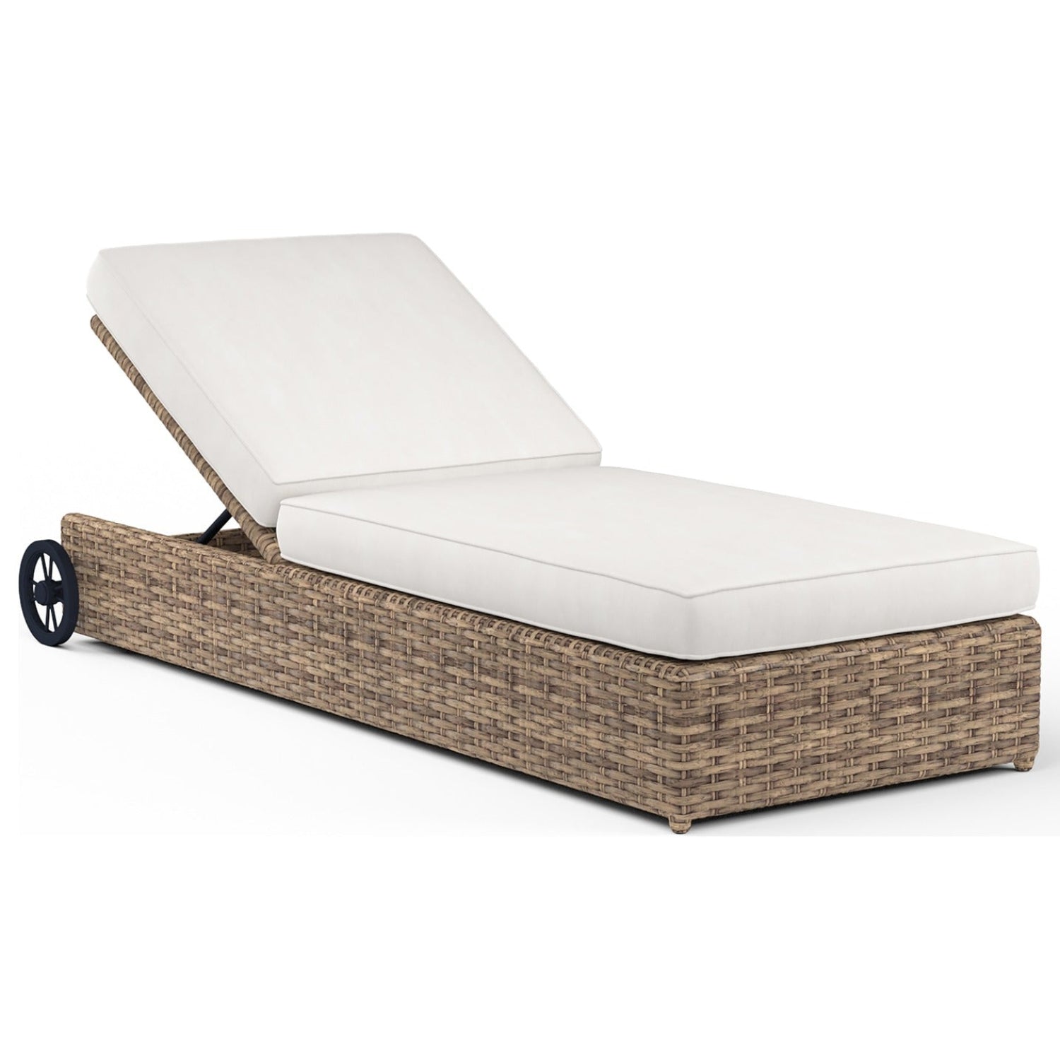 Sunset West Havana Canvas Flax w/Self Welt Outdoor Adjustable Chaise