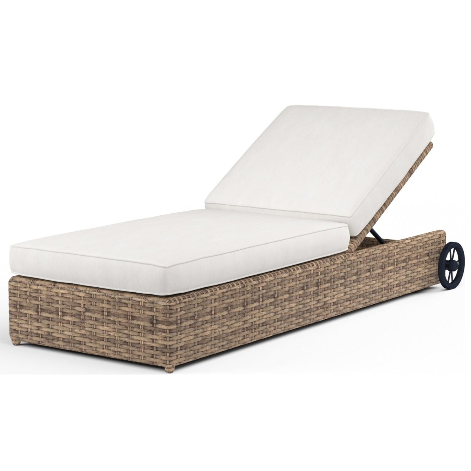 Sunset West Havana Canvas Flax w/Self Welt Outdoor Adjustable Chaise