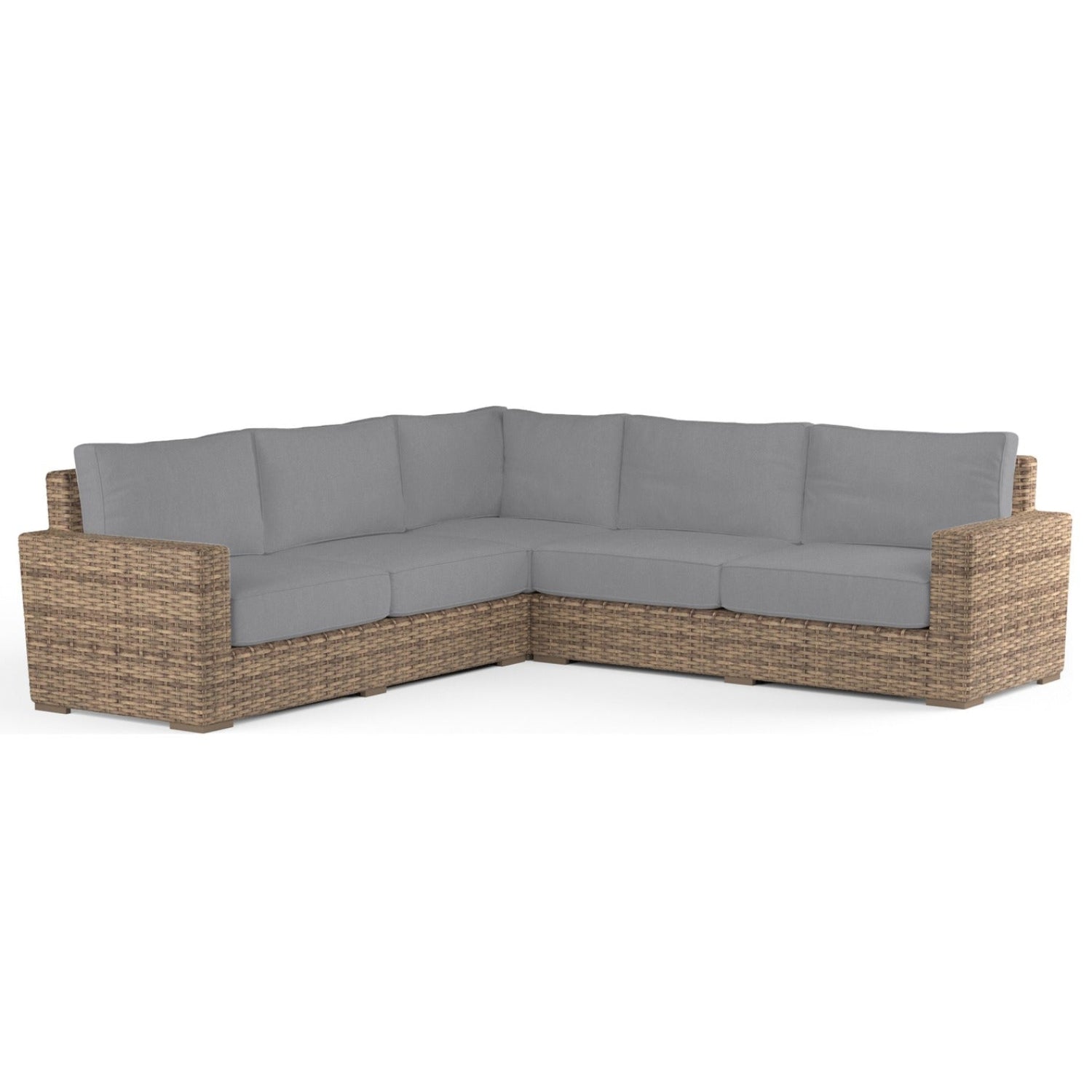 Sunset West Havana Canvas Granite w/Self Welt Outdoor Sectional