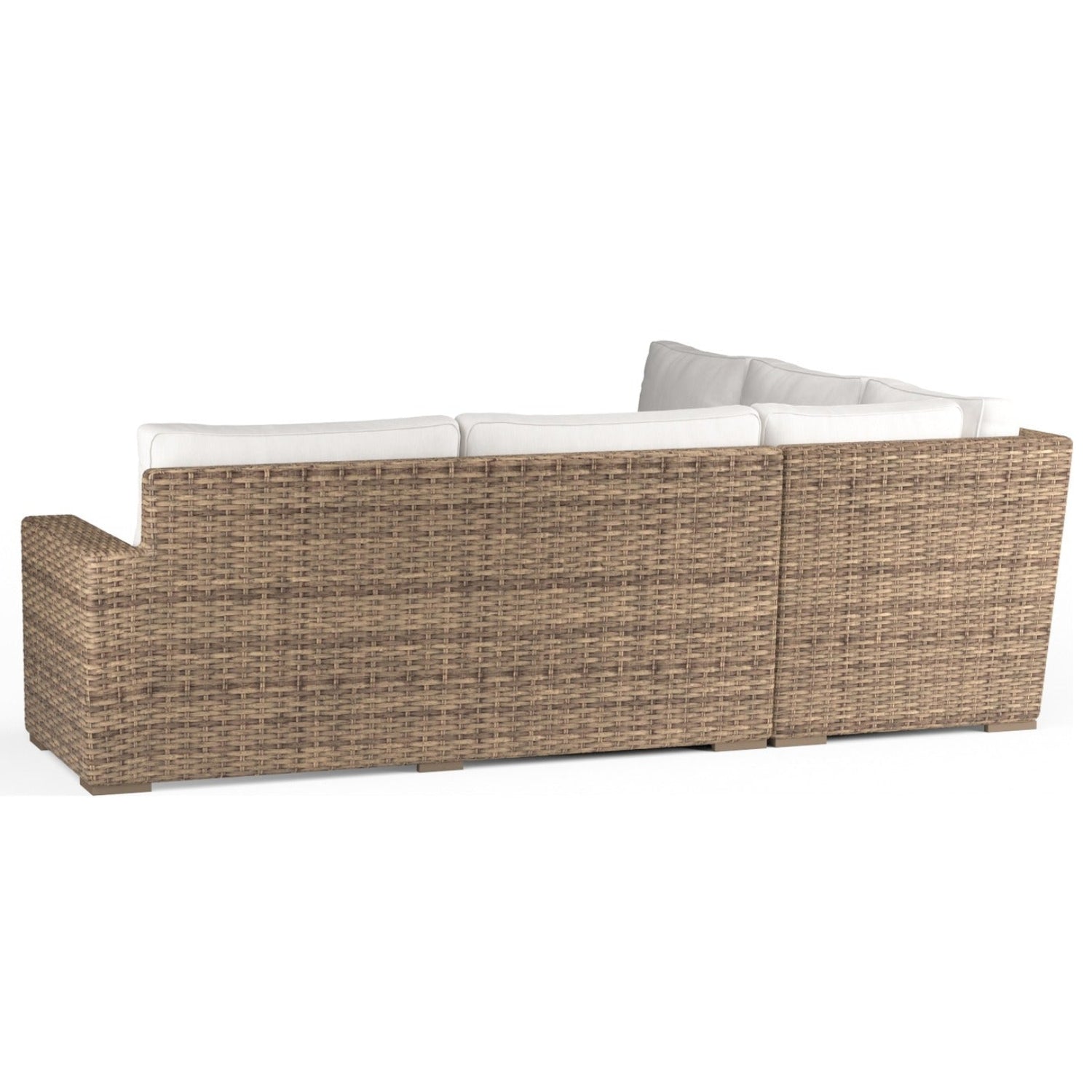 Sunset West Havana Canvas Flax w/Self Welt Outdoor Sectional