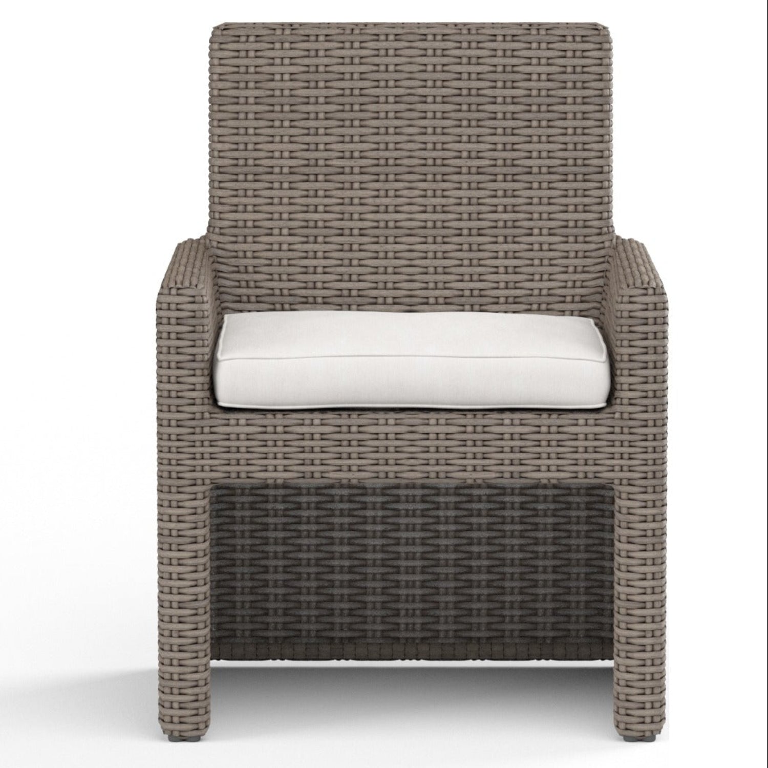 Sunset West Coronado Canvas Flax w/Self Welt Outdoor Dining Chair Set of 2