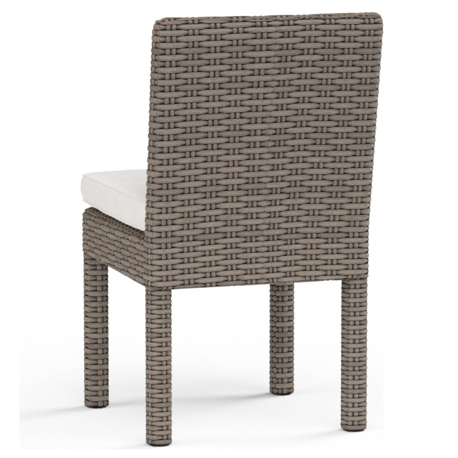 Sunset West Coronado Canvas Flax w/Self Welt Outdoor Armless Dining Chair Set of 2