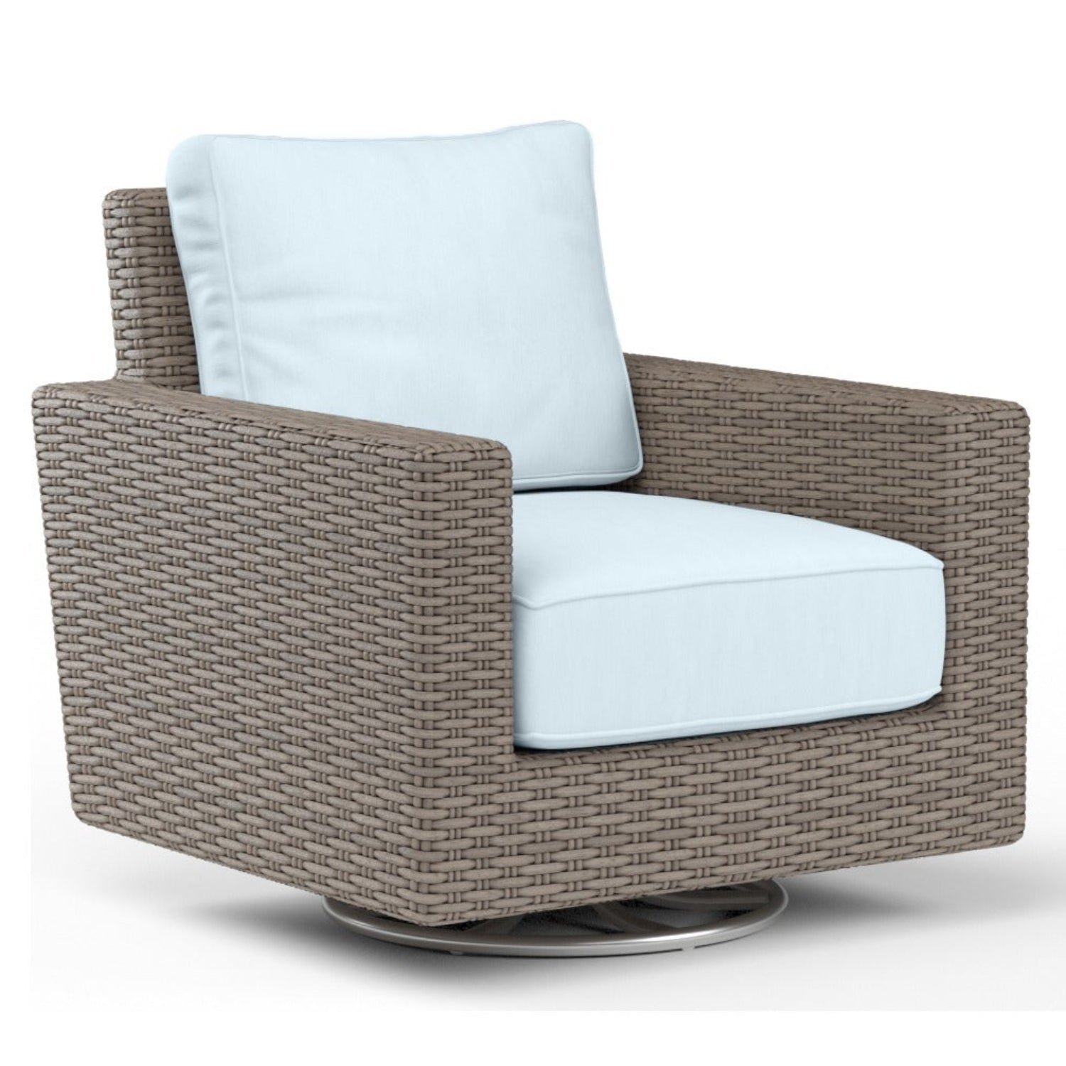 Sunset West Coronado Canvas Skyline w/Self Welt Swivel Outdoor Rocker