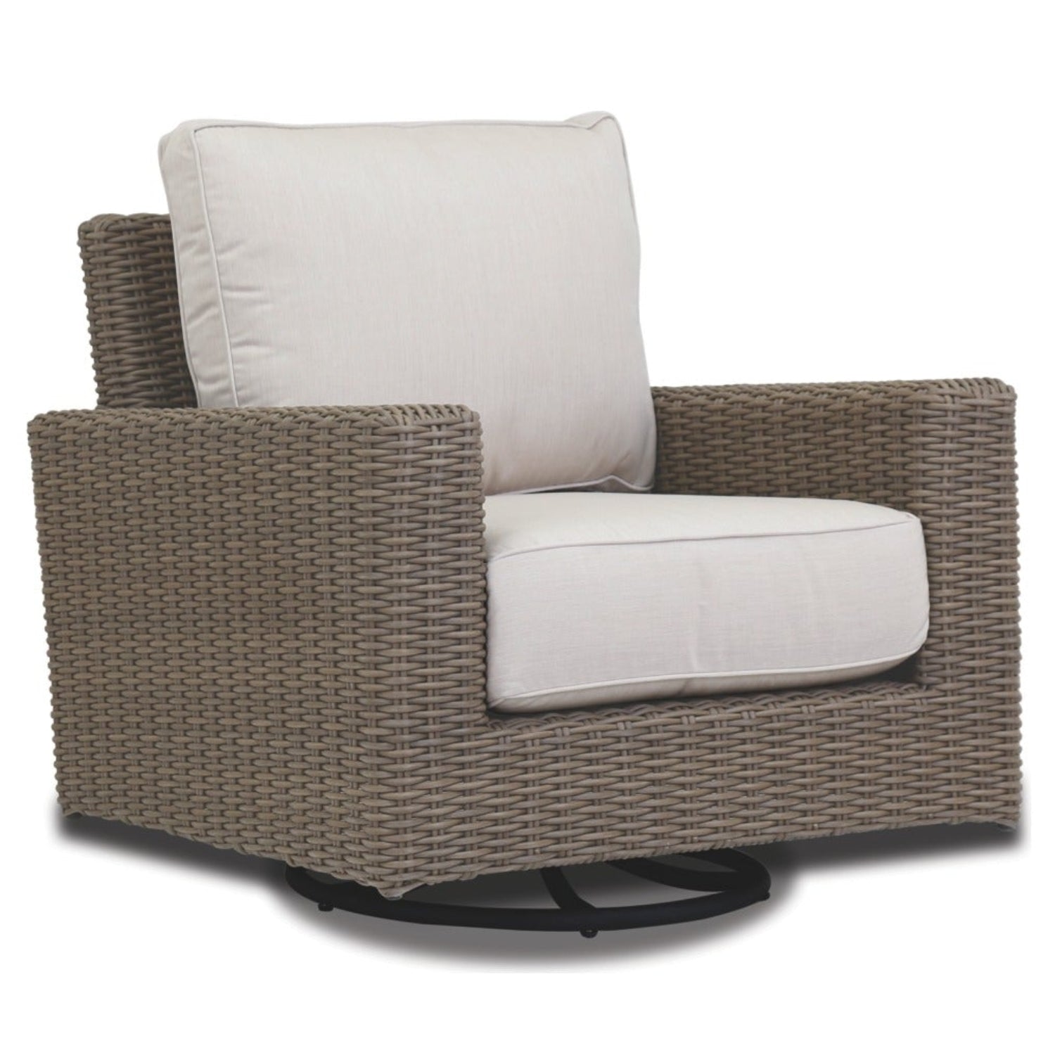 Sunset West Coronado Canvas Flax w/Self Welt Swivel Outdoor Rocker