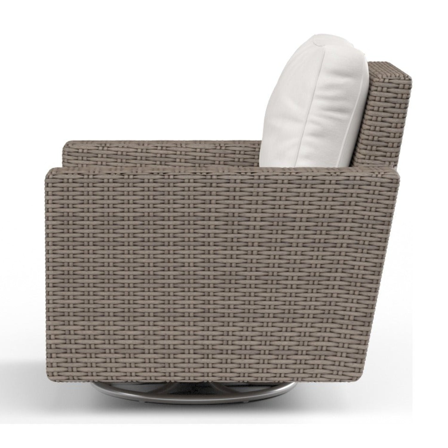 Sunset West Coronado Canvas Flax w/Self Welt Swivel Outdoor Rocker