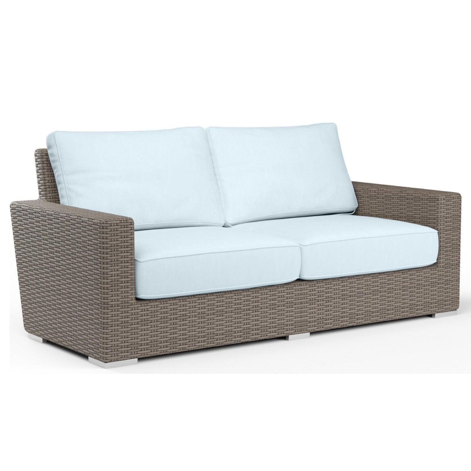 Sunset West Coronado Canvas Skyline w/Self Welt Outdoor Loveseat