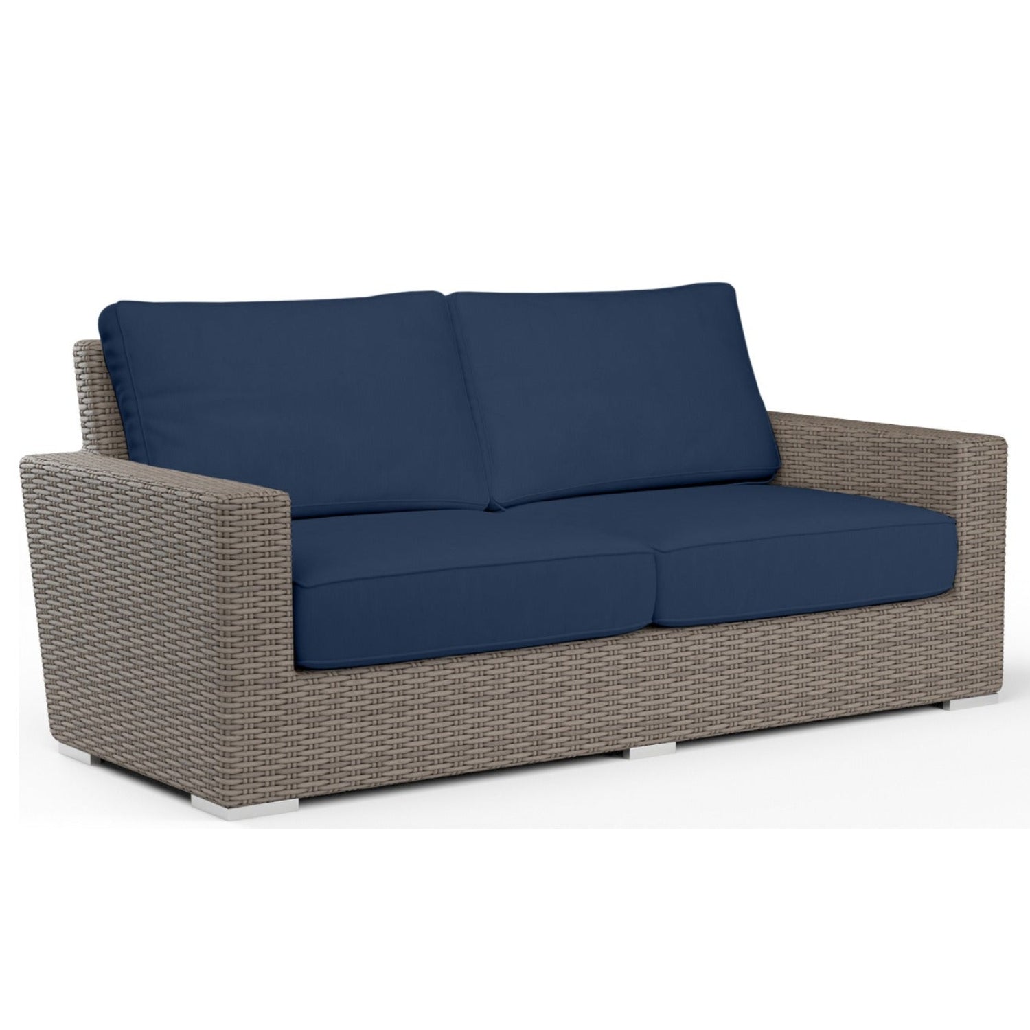Sunset West Coronado Spectrum Indigo w/Self Welt Outdoor Loveseat