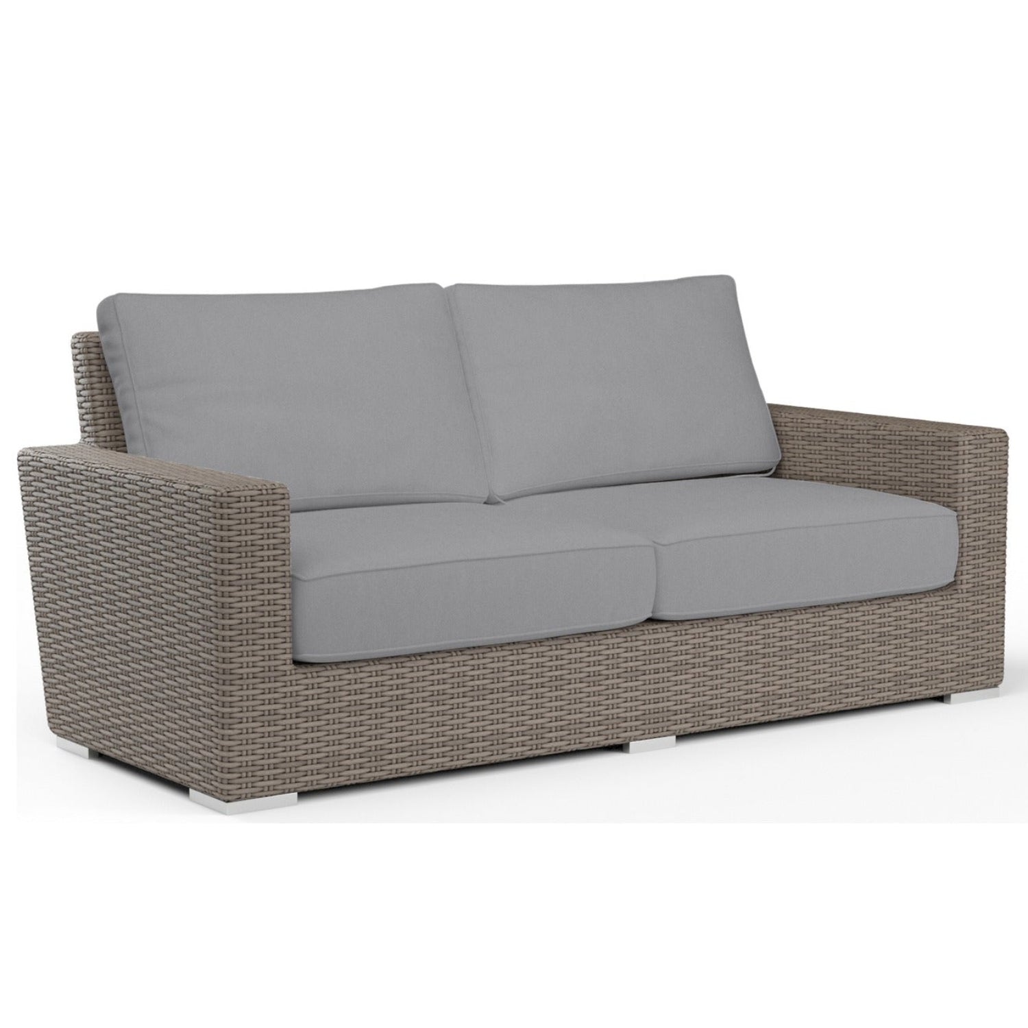 Sunset West Coronado Canvas Granite w/Self Welt Outdoor Loveseat