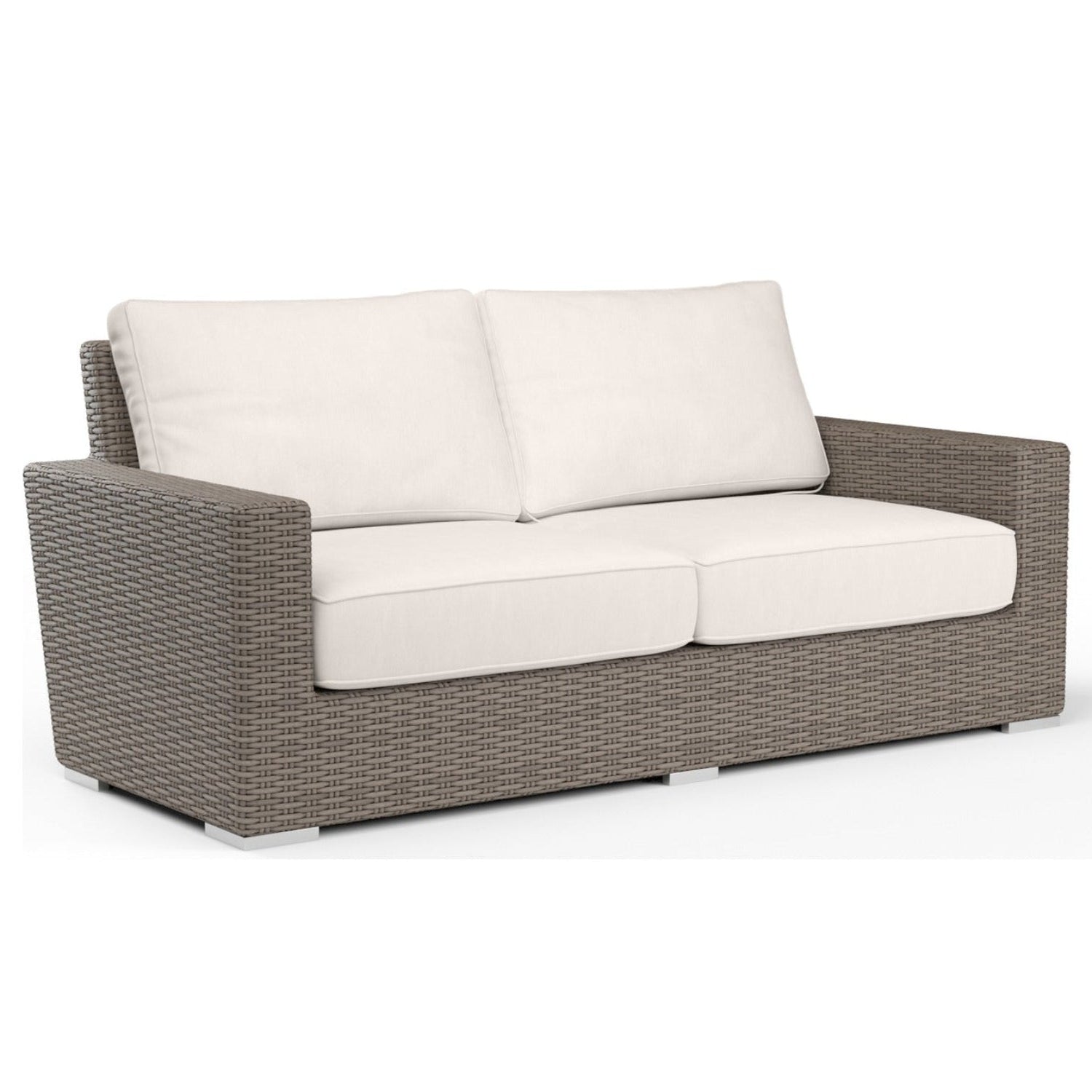 Sunset West Coronado Canvas Natural w/Self Welt Outdoor Loveseat
