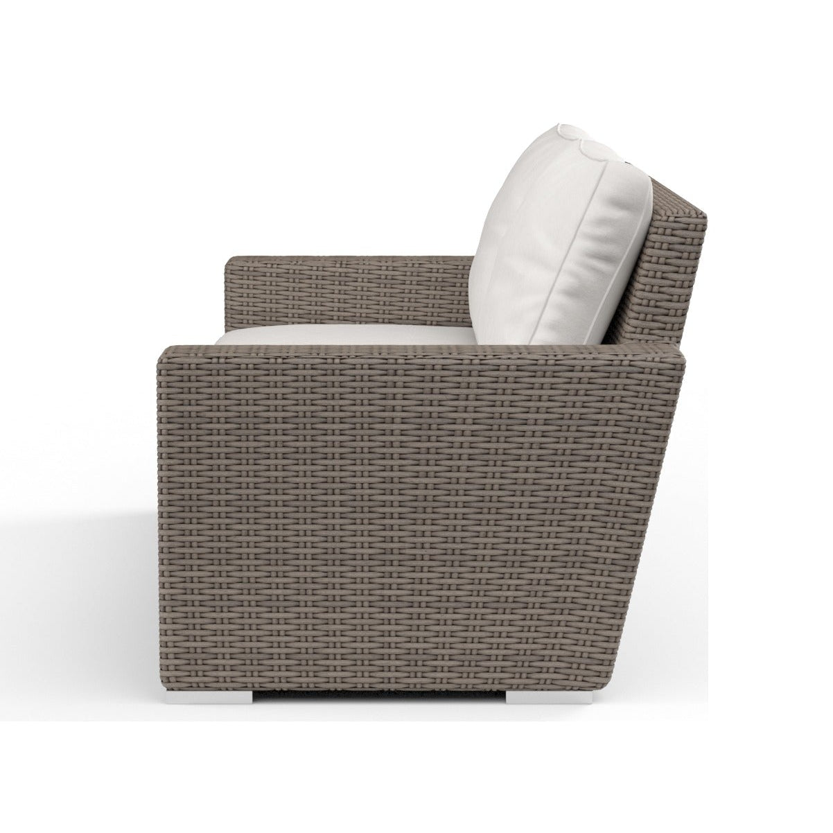 Sunset West Coronado Canvas Flax w/Self Welt Outdoor Loveseat