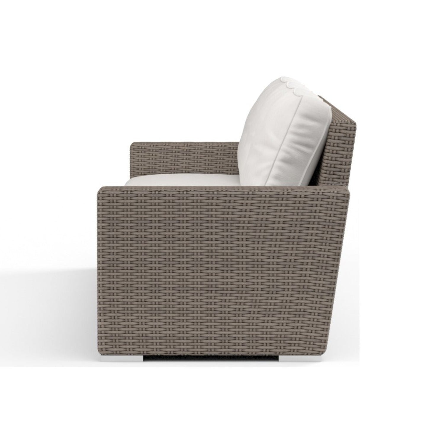 Sunset West Coronado Canvas Flax w/Self Welt Outdoor Sofa