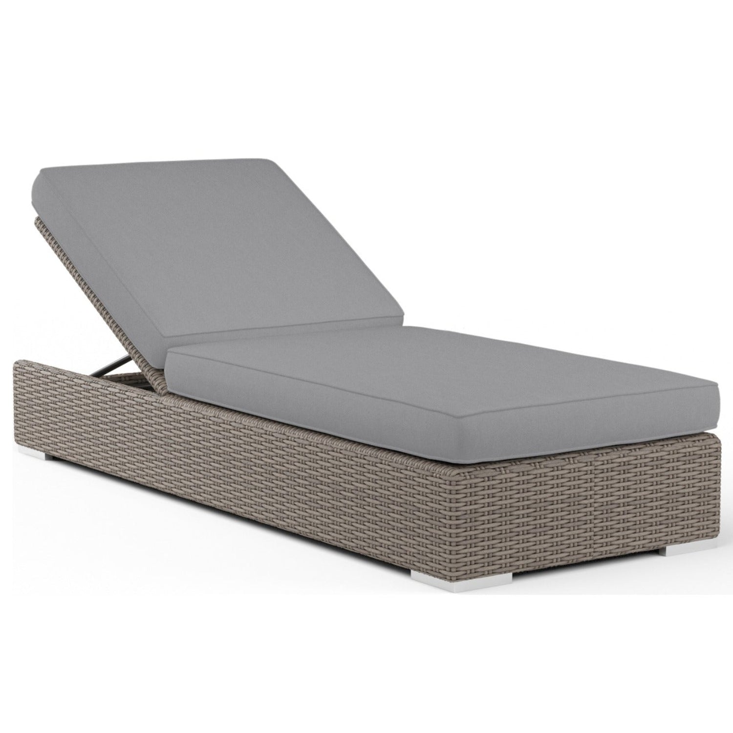 Sunset West Coronado Canvas Granite w/Self Welt Outdoor Adjustable Chaise