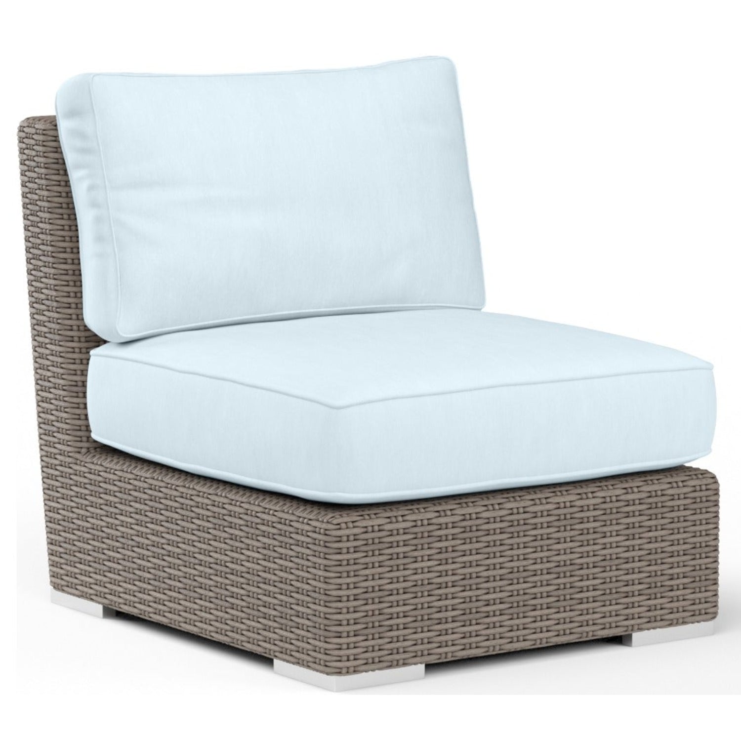 Sunset West Coronado Canvas Skyline w/Self Welt Outdoor Armless Club Chair