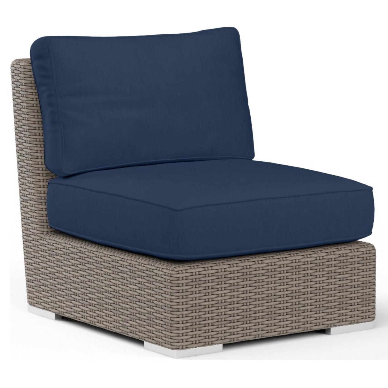 Sunset West Coronado Spectrum Indigo w/Self Welt Outdoor Armless Club Chair