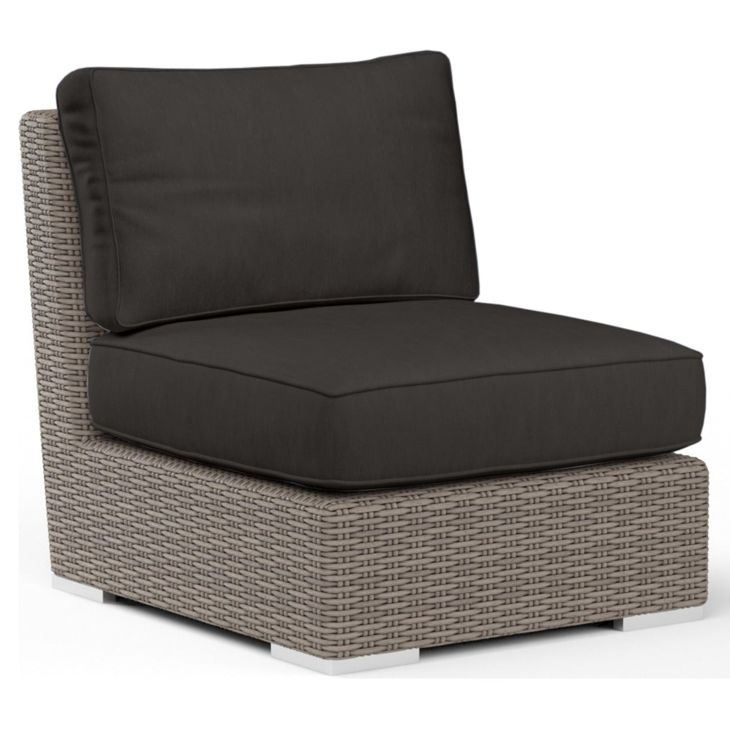Sunset West Coronado Spectrum Carbon w/Self Welt Outdoor Armless Club Chair