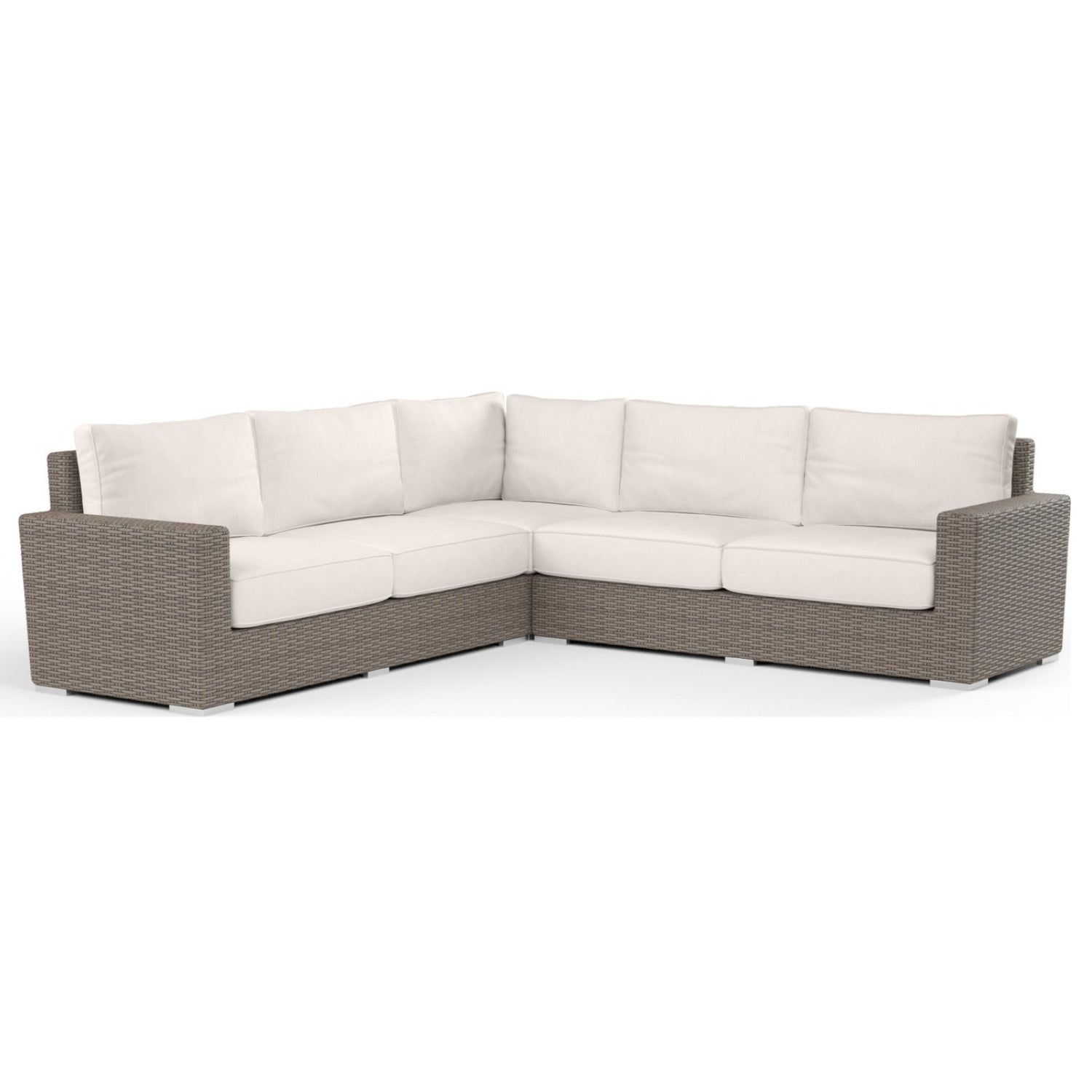 Sunset West Coronado Canvas Natural w/Self Welt Outdoor Sectional