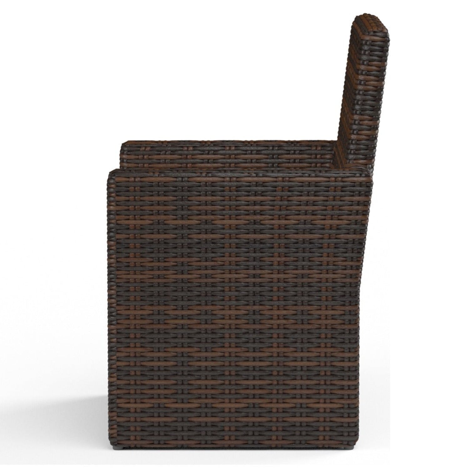 Sunset West Montecito Canvas Flax w/Self Welt Outdoor Dining Chair Set of 2