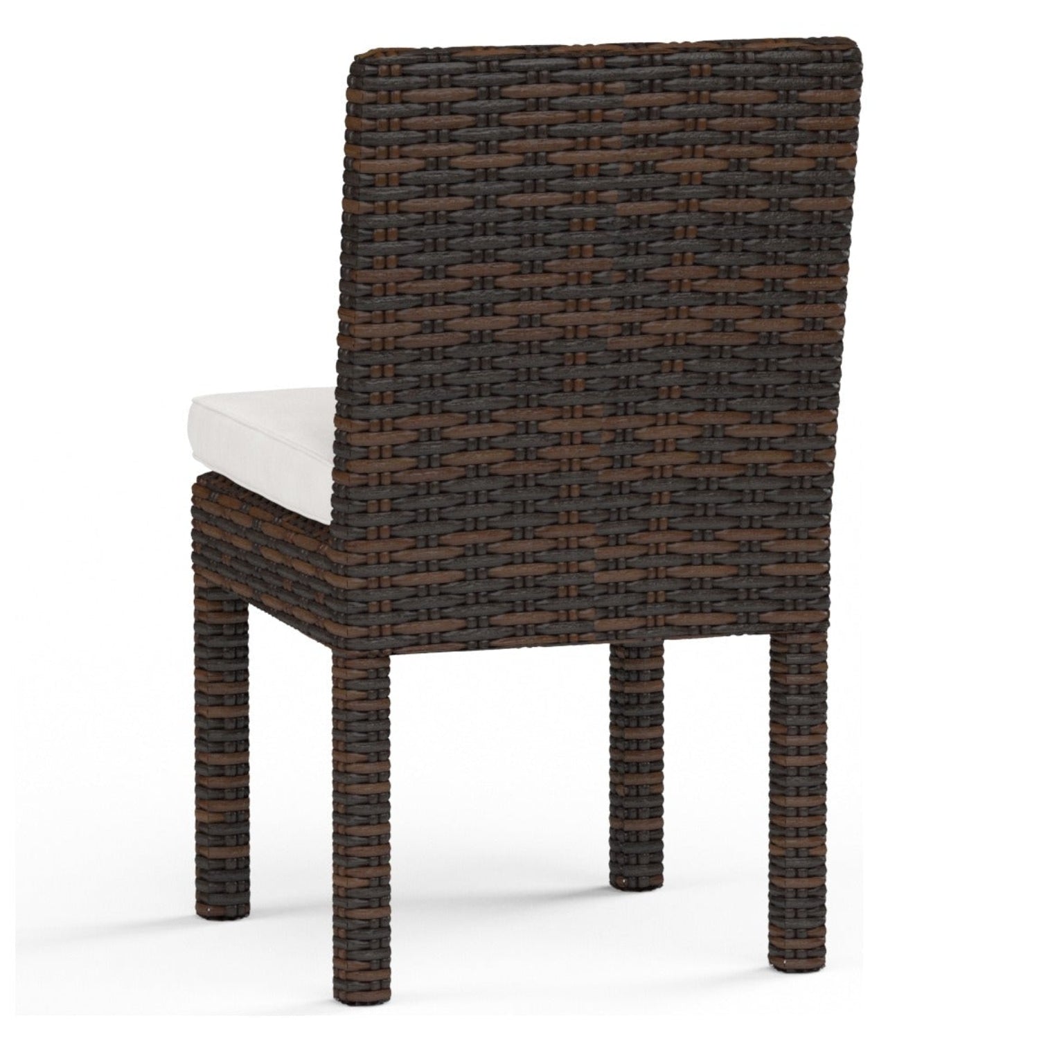 Sunset West Montecito Canvas Flax w/Self Welt Outdoor Armless Dining Chair Set of 2