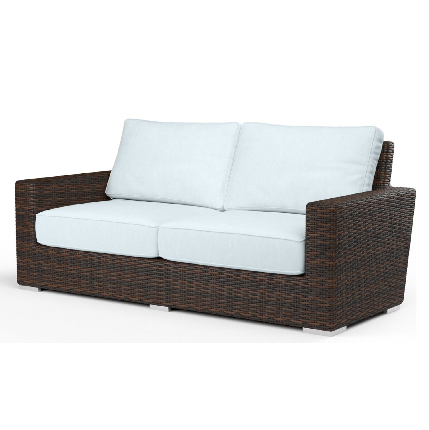 Sunset West Montecito Canvas Skyline w/Self Welt Outdoor Loveseat
