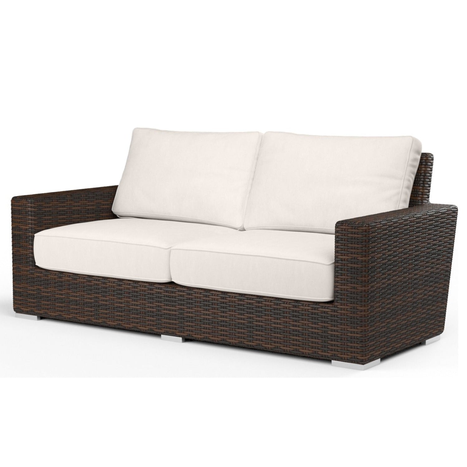 Sunset West Montecito Canvas Natural w/Self Welt Outdoor Loveseat