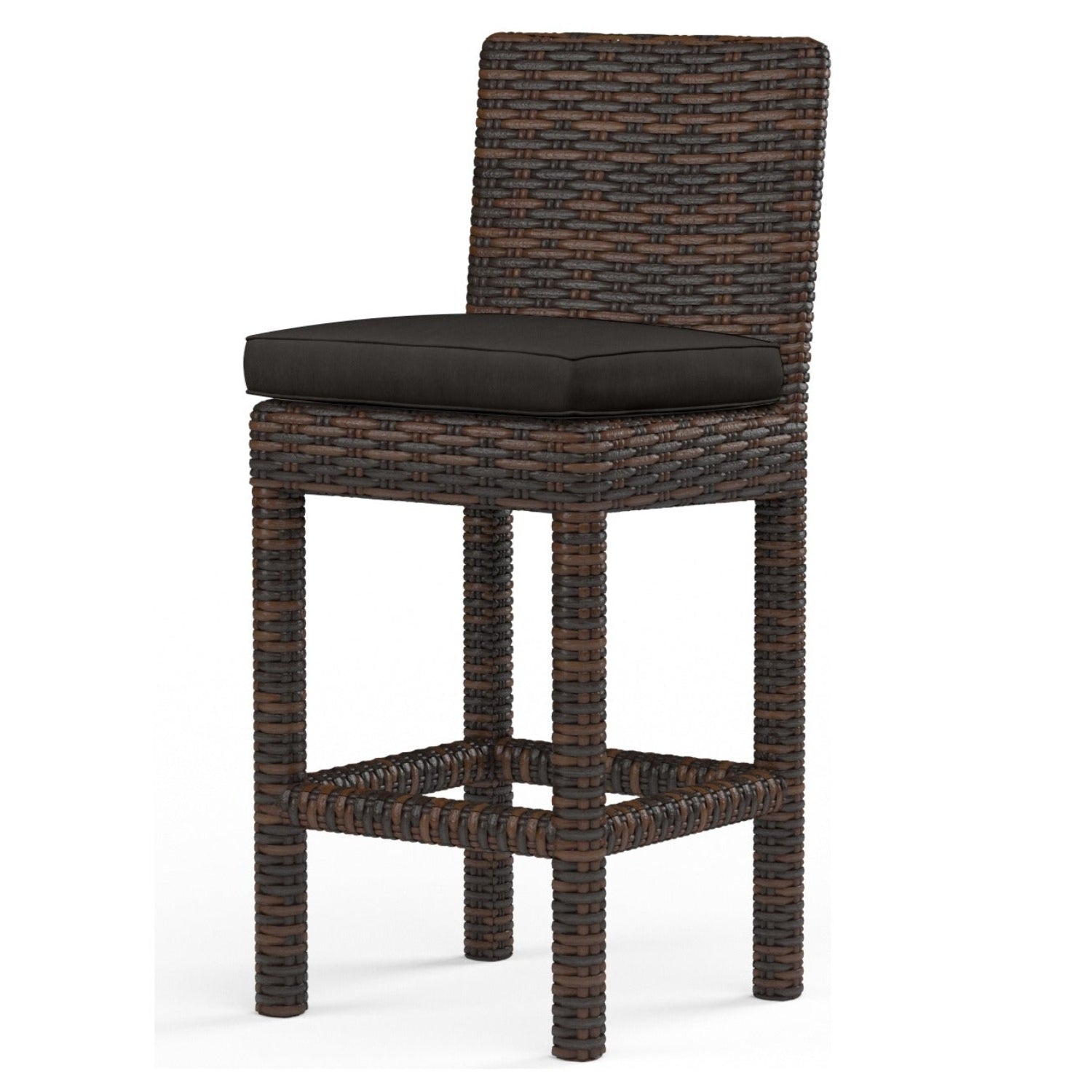 Sunset West Montecito Spectrum Carbon w/Self Welt Outdoor Barstool Set of 2